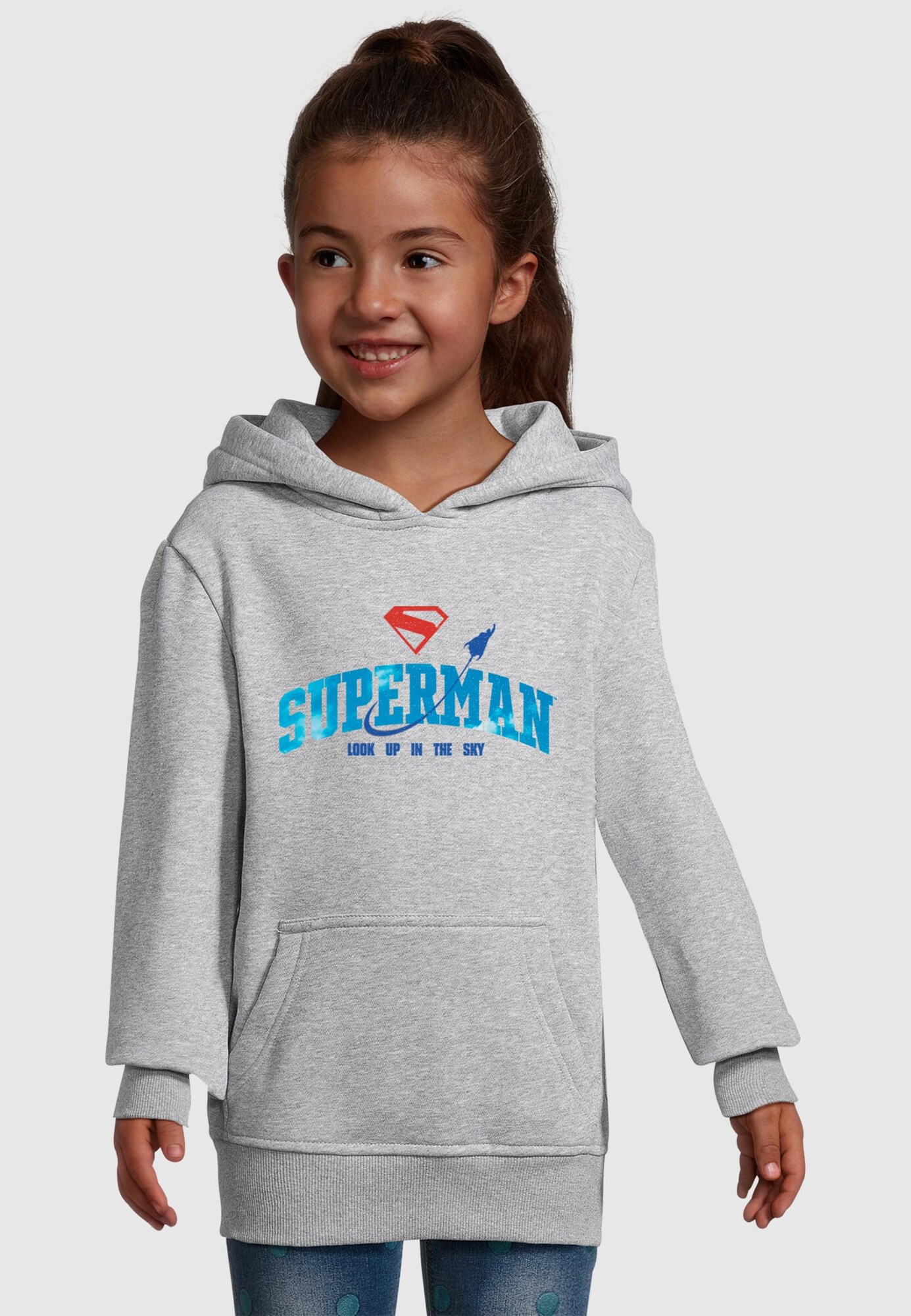 Thumbnail - ABSOLUTE CULT Kids Superman Look Up In The Sky Basic Hoody
