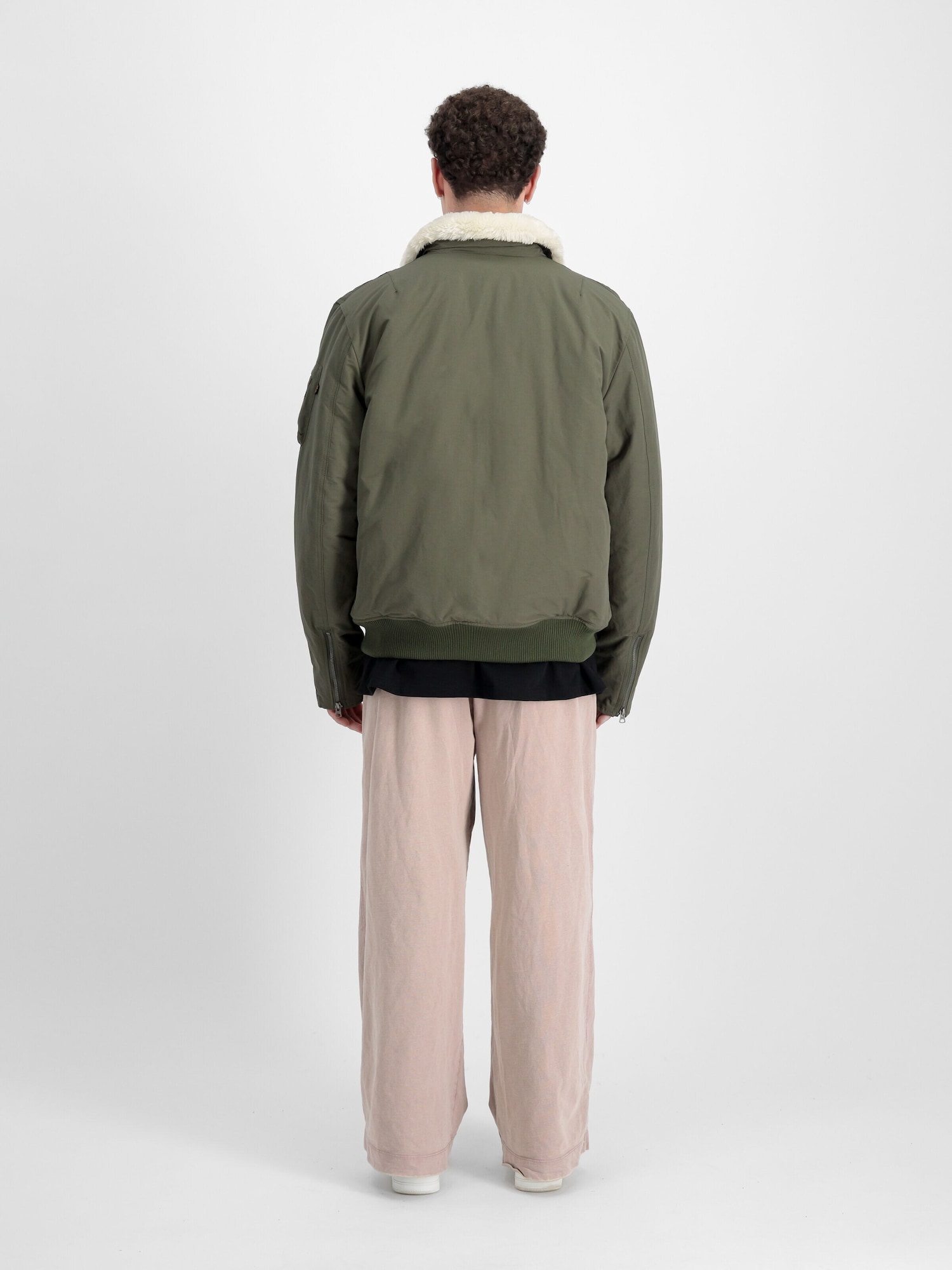 ALPHA INDUSTRIES Chaqueta de entretiempo  crema / oliva / negro – imagen 6