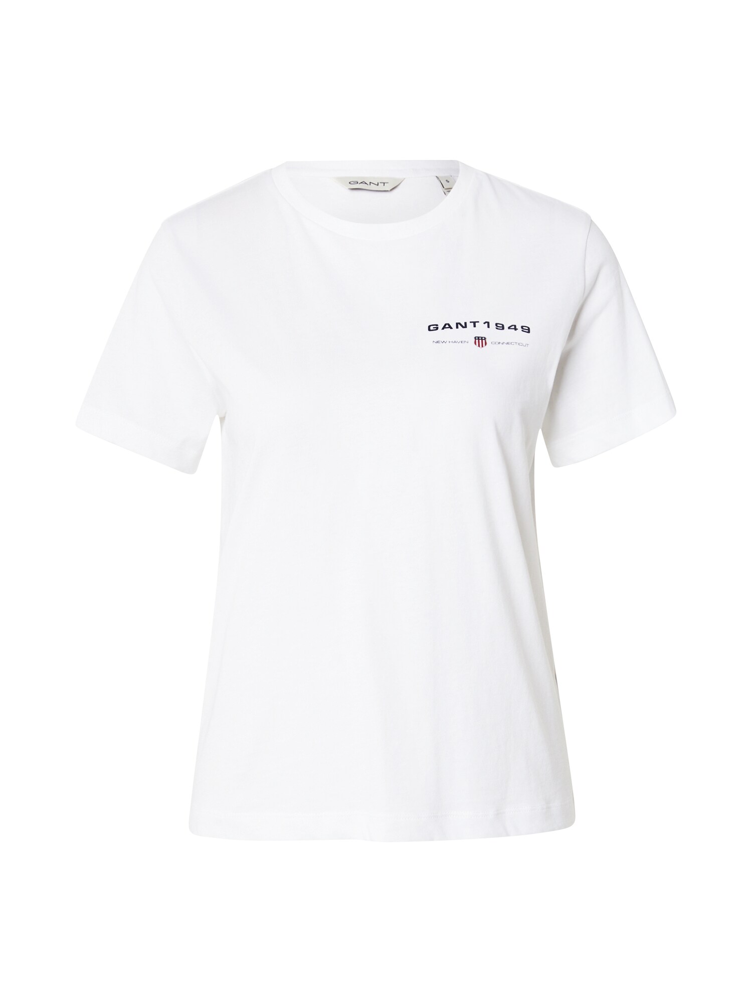 GANT Tricou  albastru marin / alb