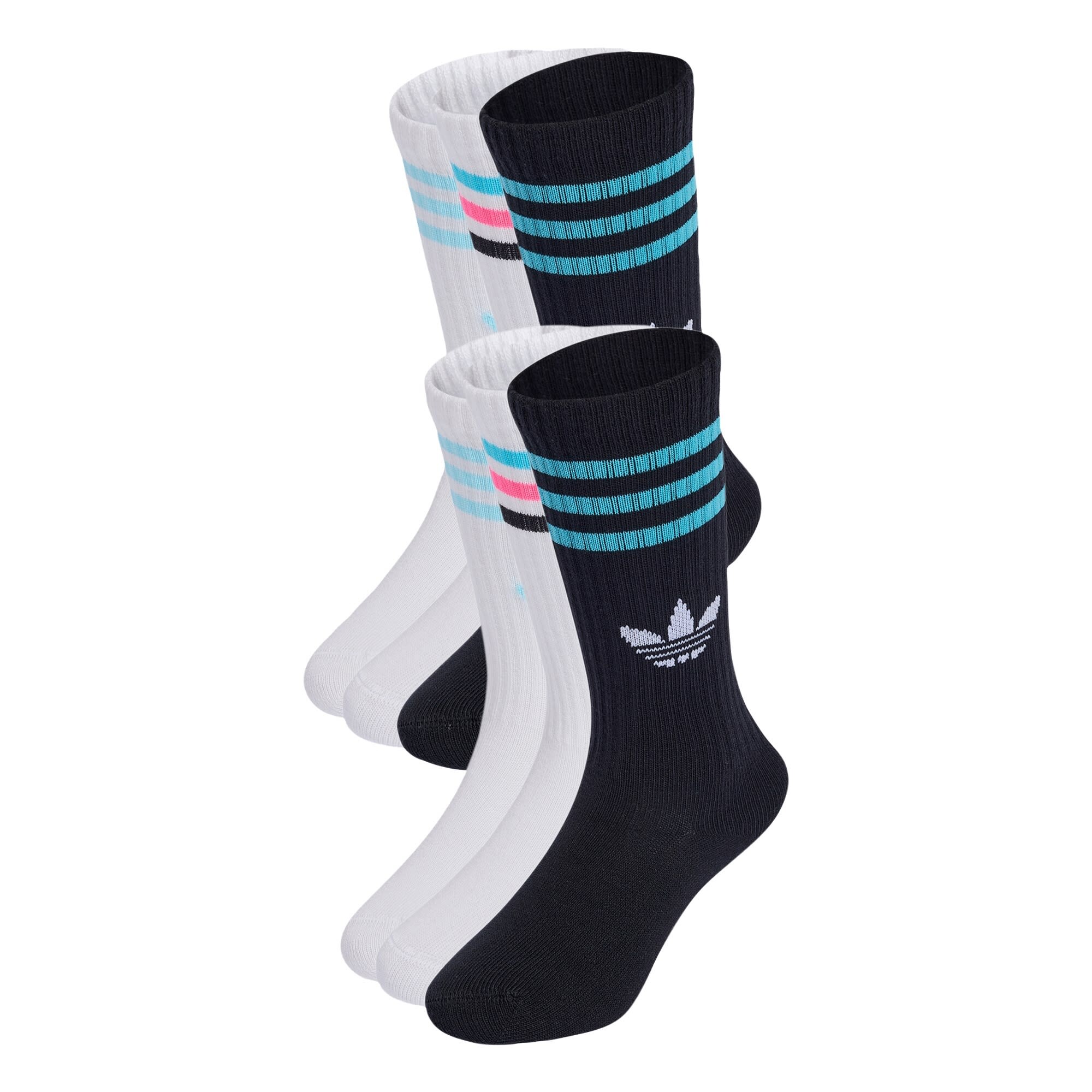 ADIDAS ORIGINALS Ponožky  azúrová / svetloružová / čierna / biela