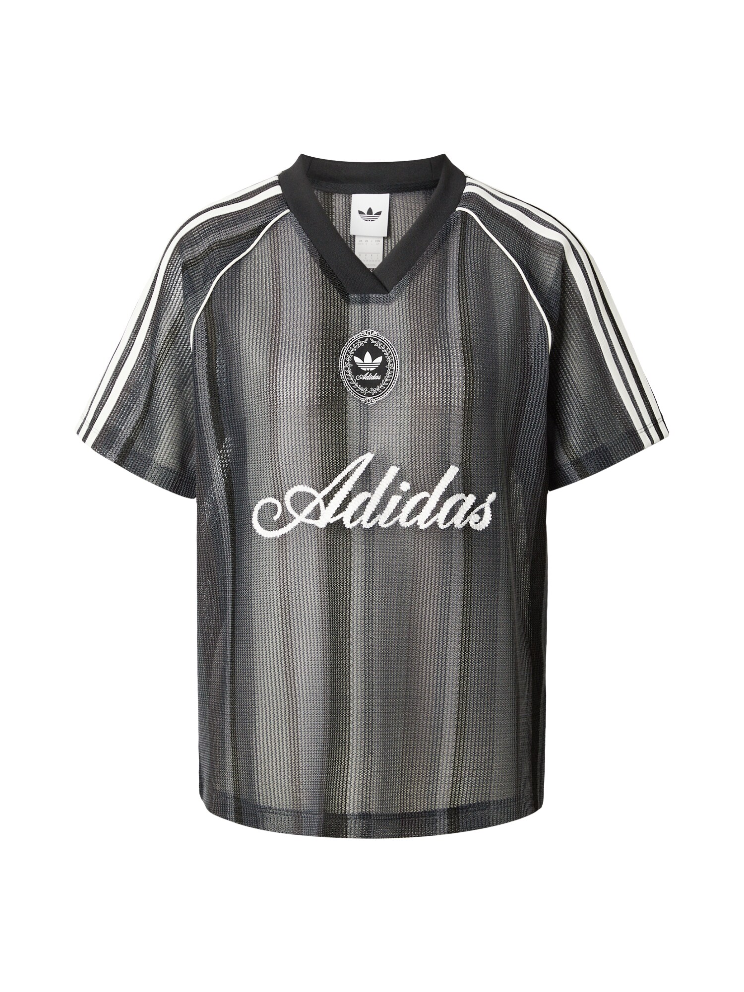 ADIDAS ORIGINALS Camiseta 'Summer Glow'  gris / gris oscuro / negro / blanco