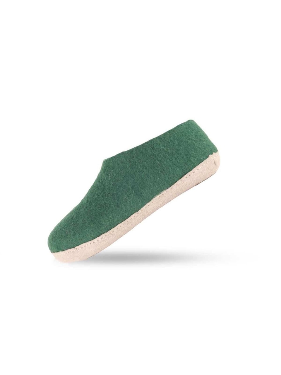 Innesko 'Uldhjemmesko (100% ren uld) m/sål i skind Dansk Design fra SHUS'