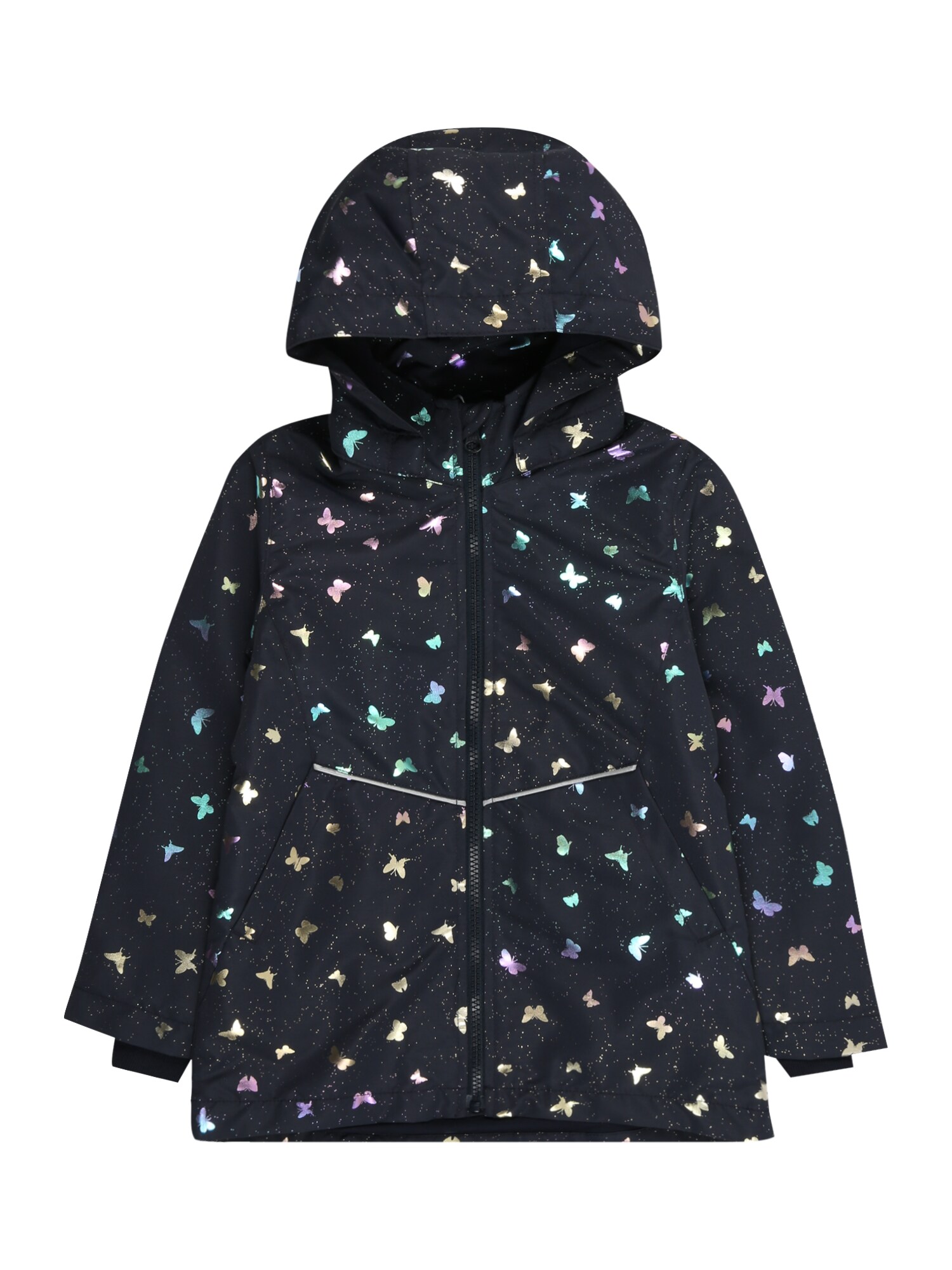 NAME IT Geacă de primăvară-toamnă NMFMAXI LI JACKET FOIL AOP  safir