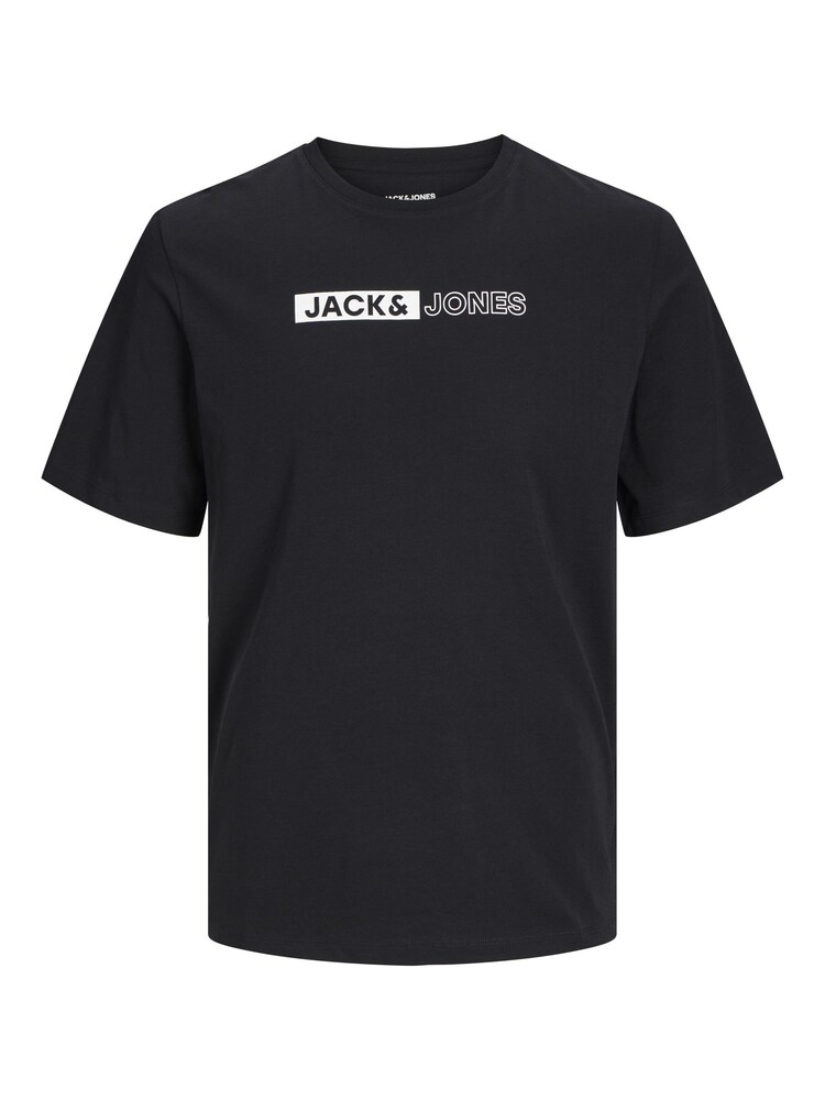 Jack & Jones Plus T-Shirt 'JJECORP' Herren Größe 7XL schwarz / weiß