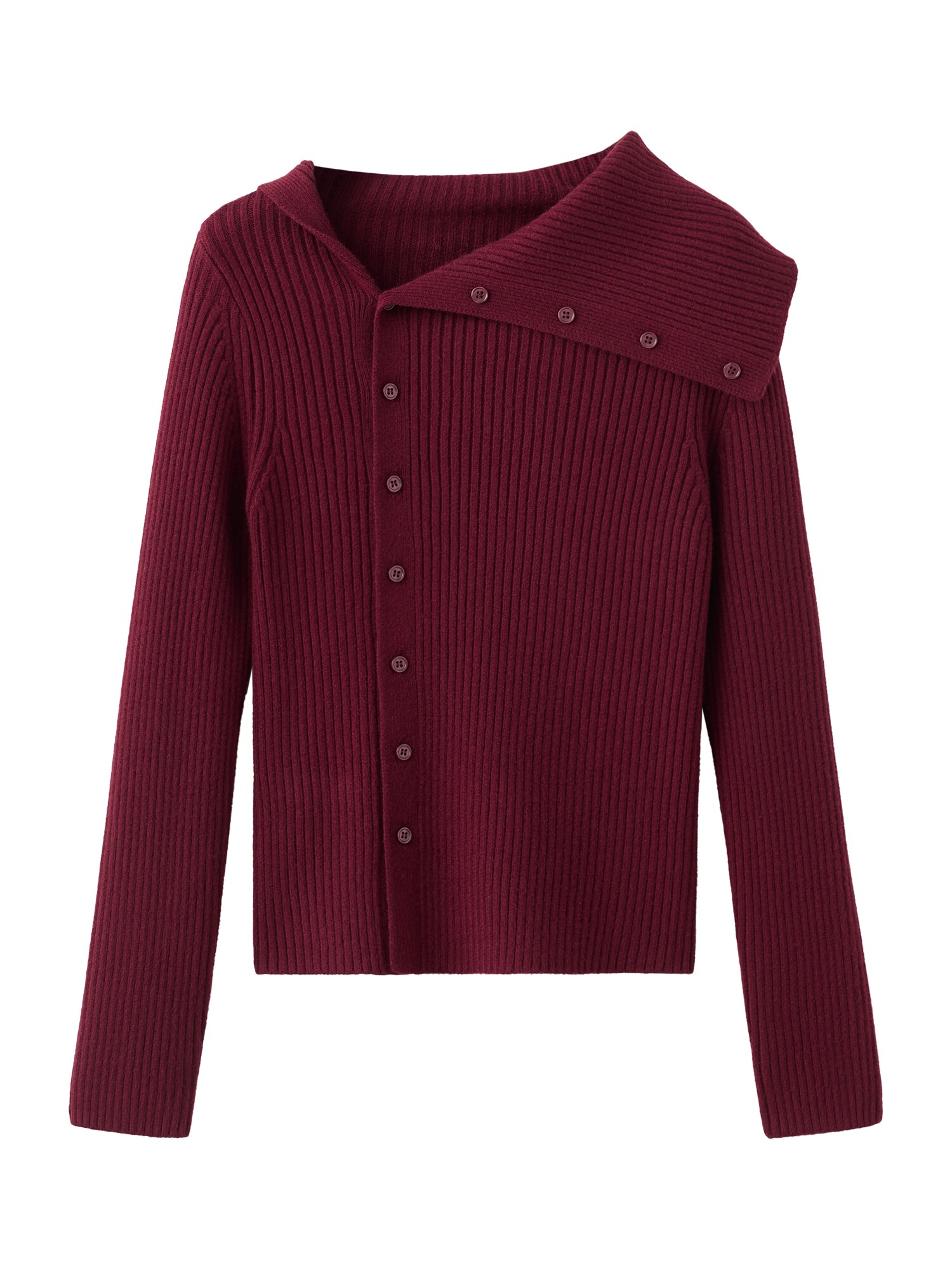 MANGO Geacă tricotată ALMANSA  roșu bordeaux