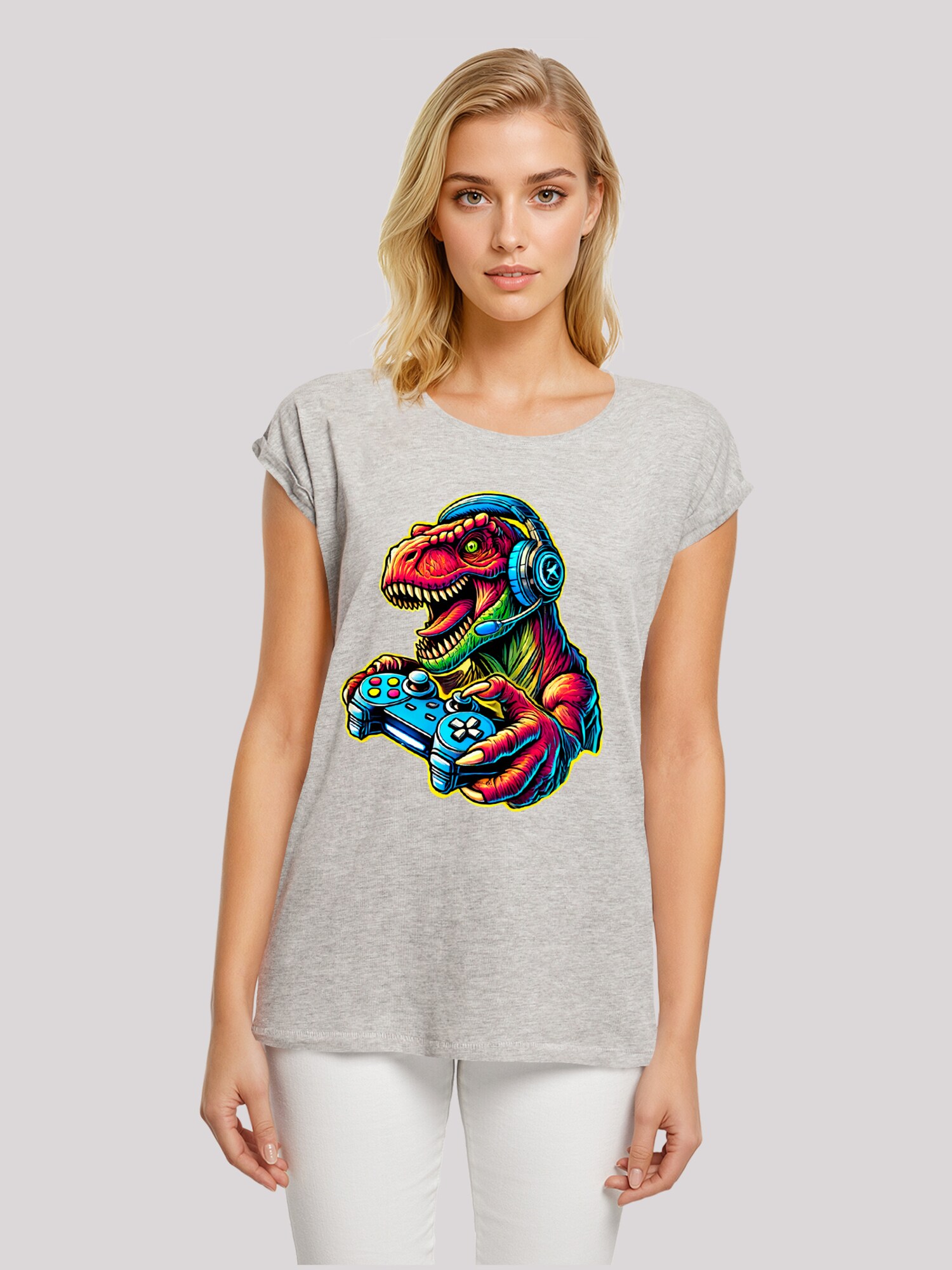 Thumbnail - F4NT4STIC T-Shirt Dinosaurier Gamer