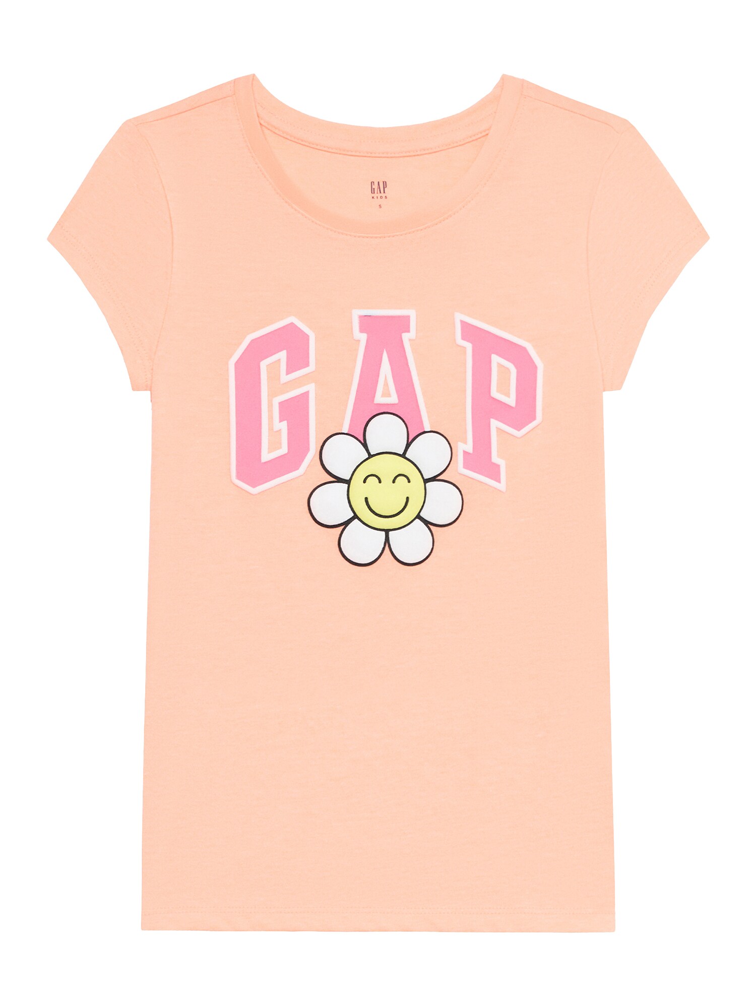GAP Tricou  galben / portocaliu caisă / roz deschis / alb