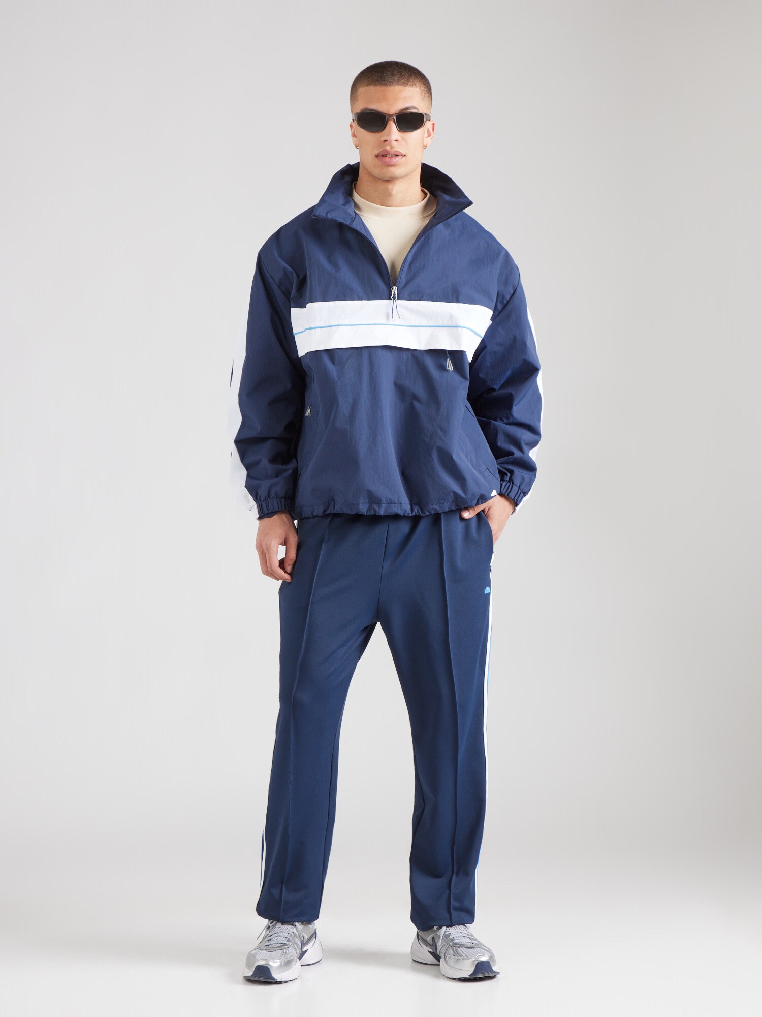 ELLESSE Prechodná bunda námornícka modrá / svetlomodrá / biela (obrázok 3)