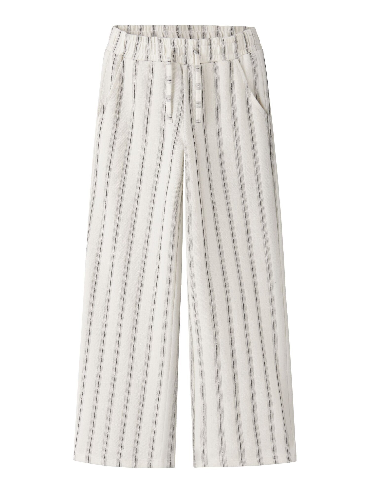 Name It Broek Lichtgrijs / Zwart / Wit