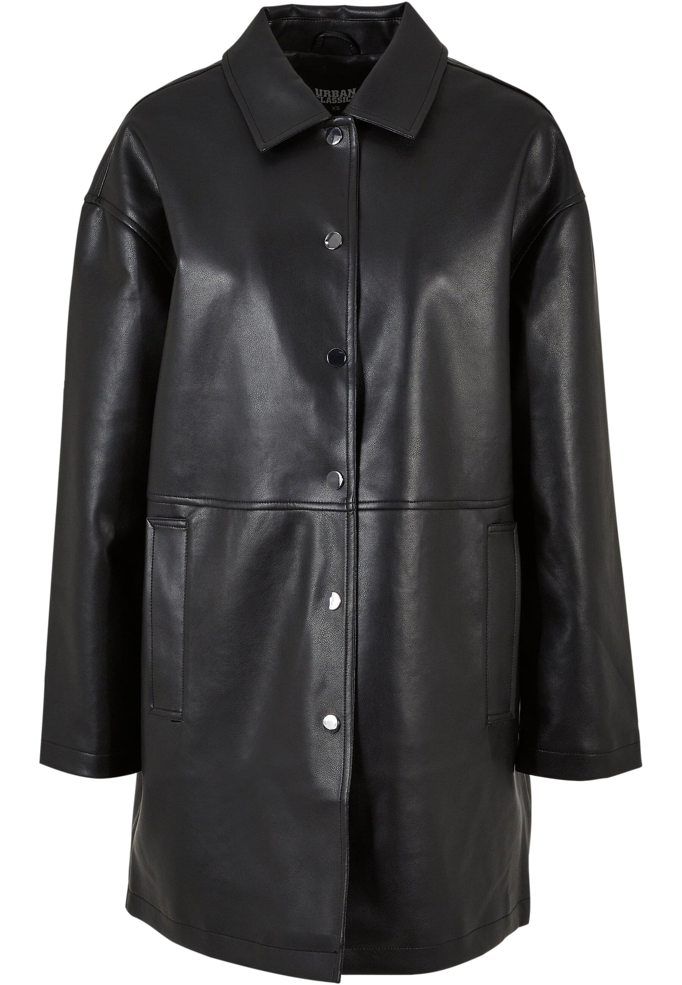 Urban Classics Palton de primăvară-toamnă  negru