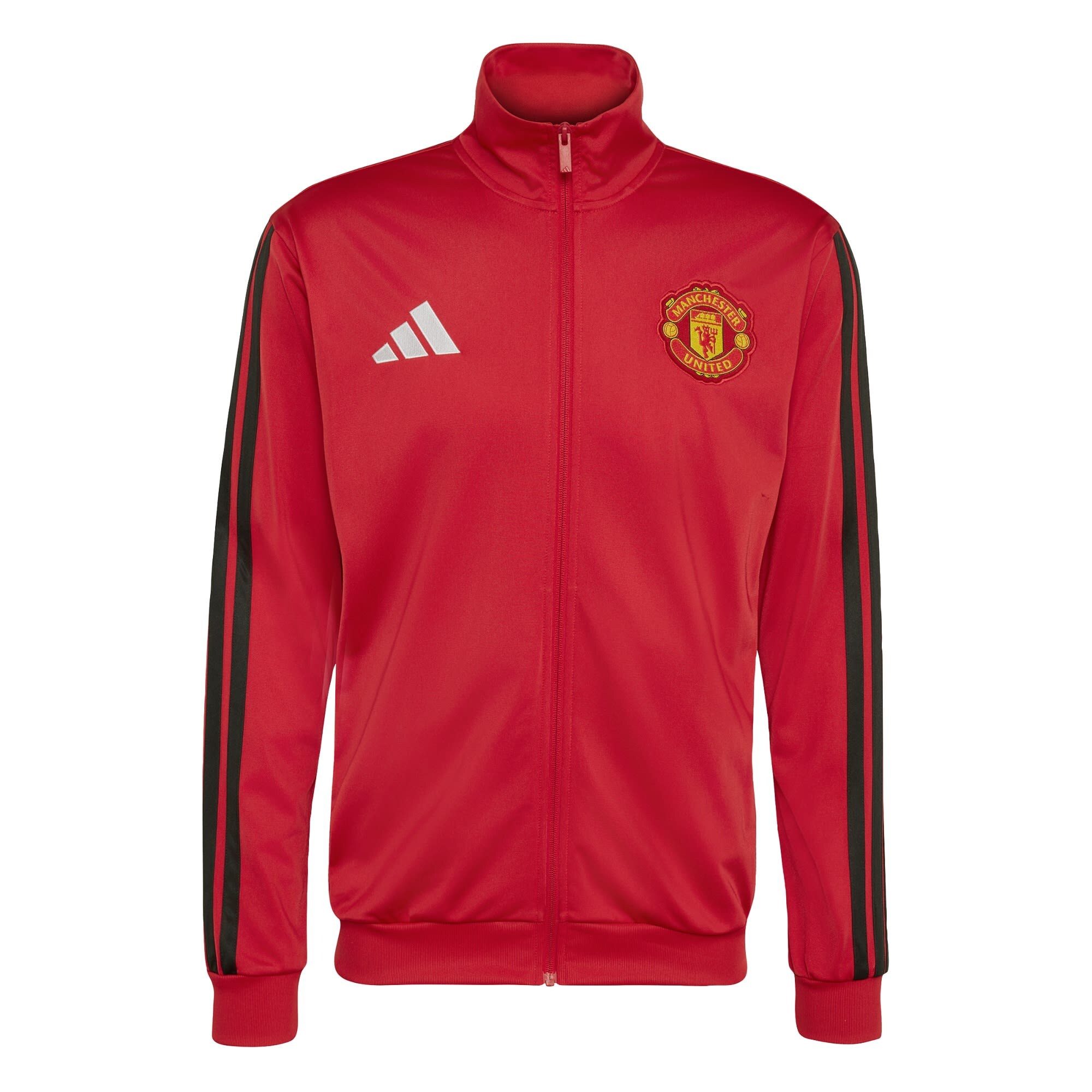 ADIDAS PERFORMANCE Sudadera con cremallera deportiva 'Manchester United DNA' amarillo / rojo / negro / blanco
