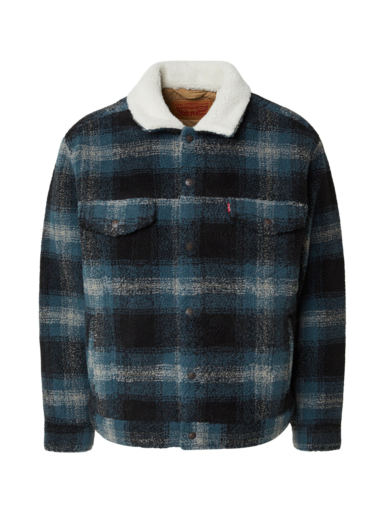 LEVIS ® Geacă de primăvară-toamnă JERO safir / gri deschis / negru / alb