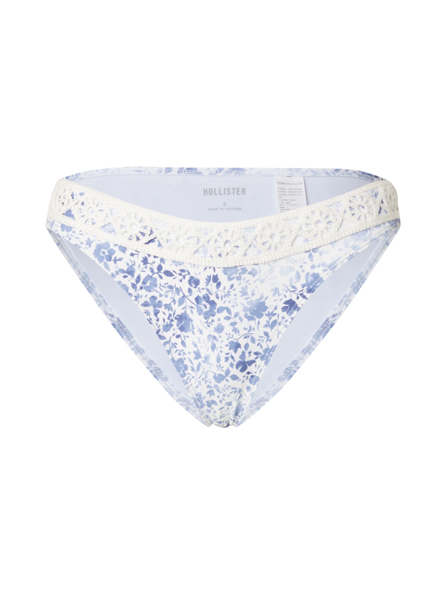 HOLLISTER Bikini hlačke  temno modra / bela