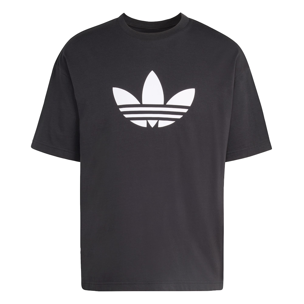 ADIDAS ORIGINALS T-Shirt 'Adicolor Trefoil' Herren Größe S schwarz / weiß