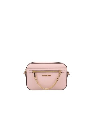 Michael Kors Bolso de mano 'Jet Set Travel Large East-West Zip Chain Crossbody Bag'  talco