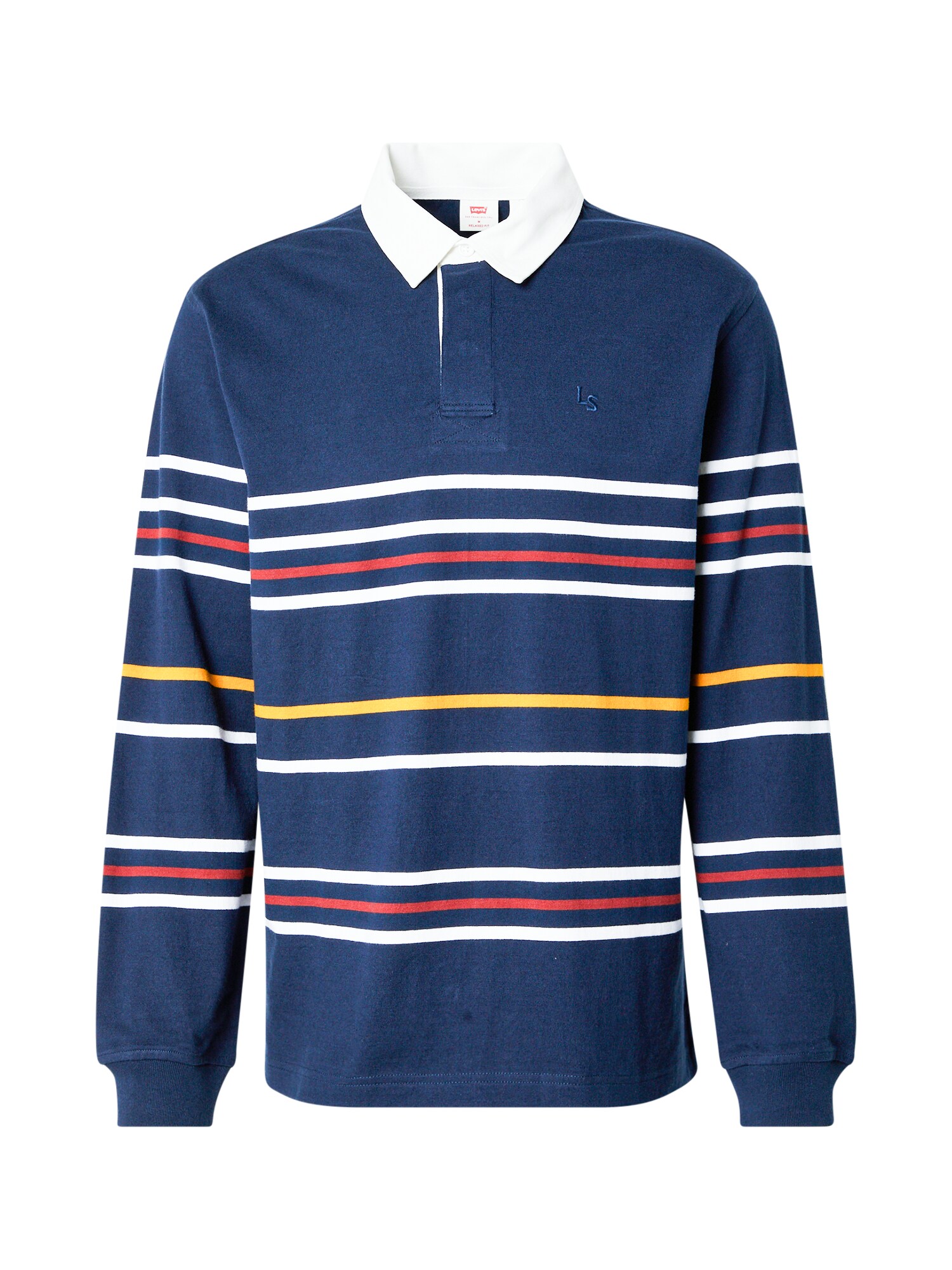 LEVI'S ® Póló 'Union Rugby Shirt'  sötétkék / aranysárga / piros / fehér akciós termékkép 1