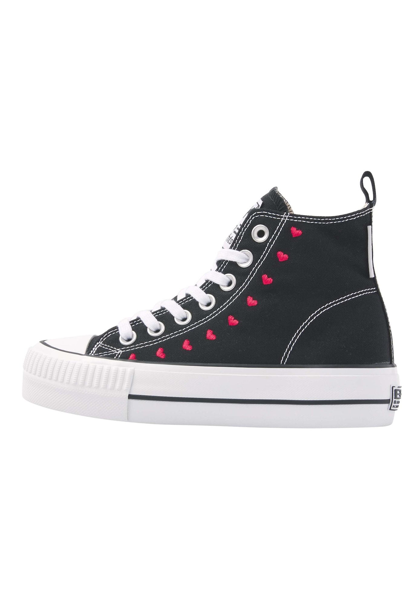 BRITISH KNIGHTS Zapatillas deportivas altas 'KAYA' negro / blanco