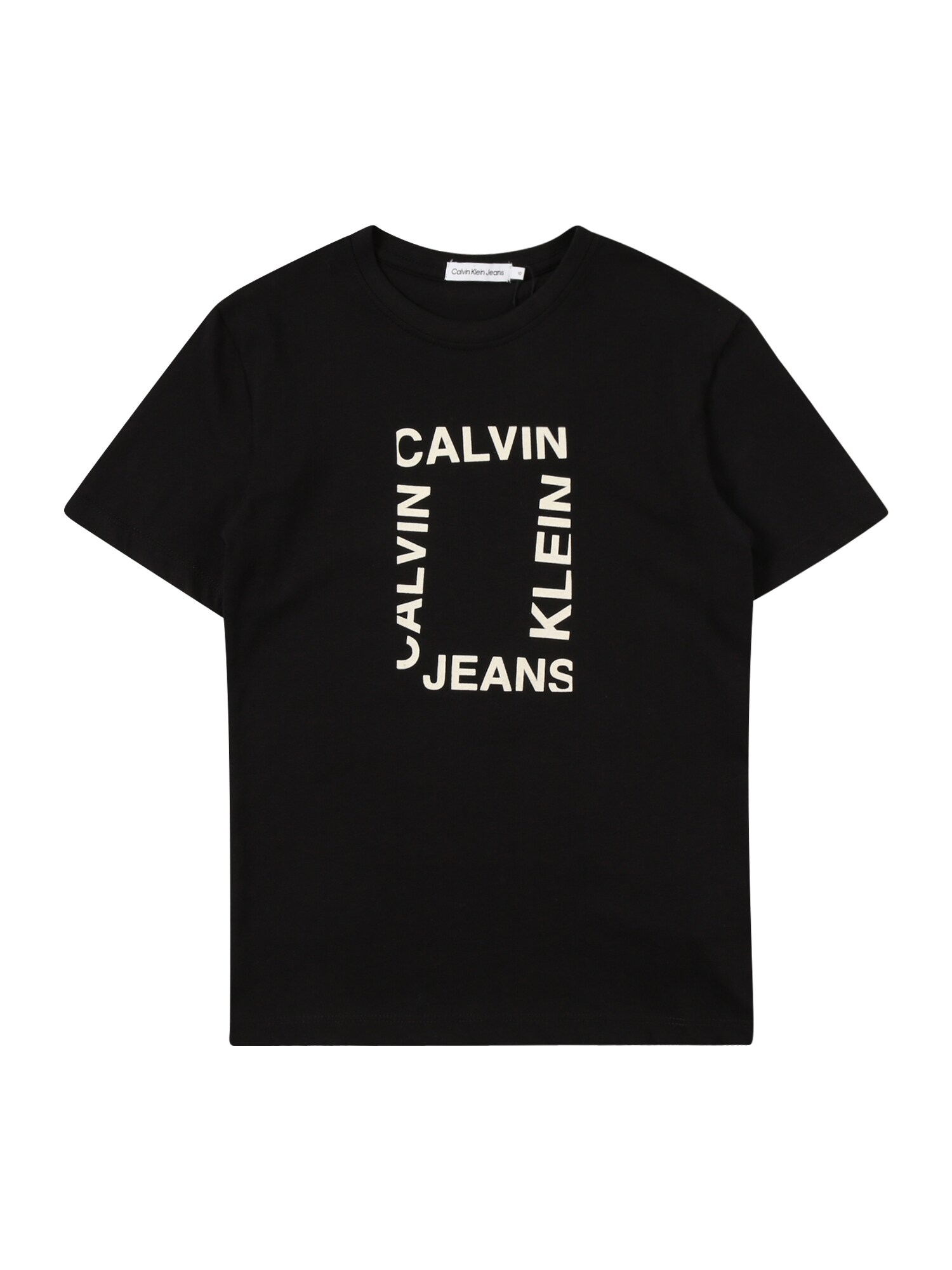 Calvin Klein Jeans Póló 'MAXI HERO'  fekete / piszkosfehér