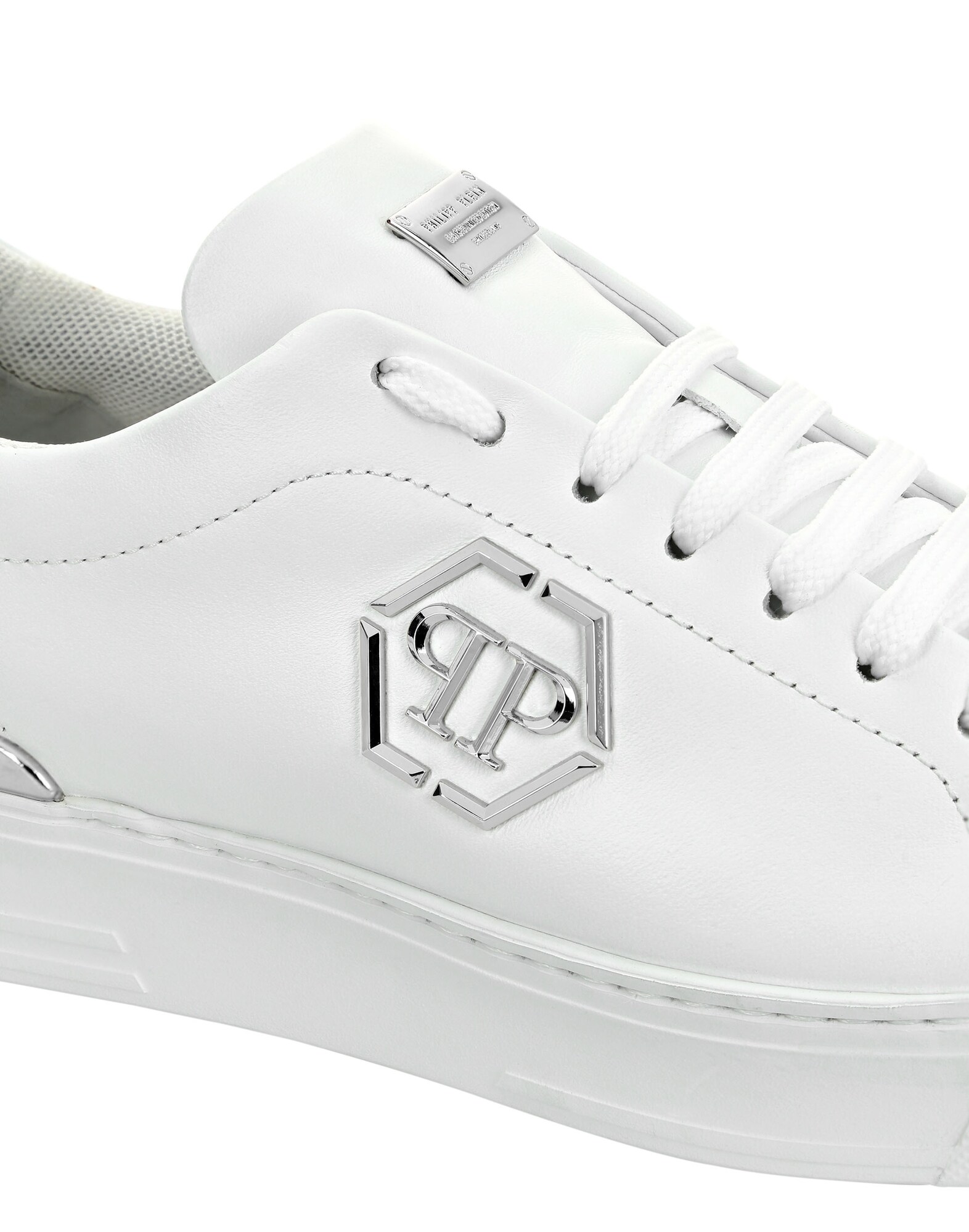 Philipp Plein Zapatillas deportivas bajas 'Hexagon' plata / blanco – imagen 2