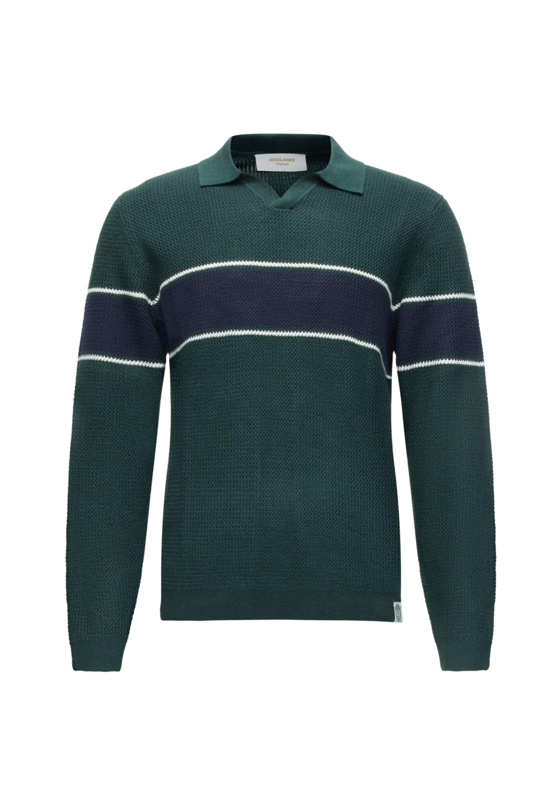 JACK & JONES Tröja 'JORFREDERIKSBERG' marinblå / mörkgrön herr