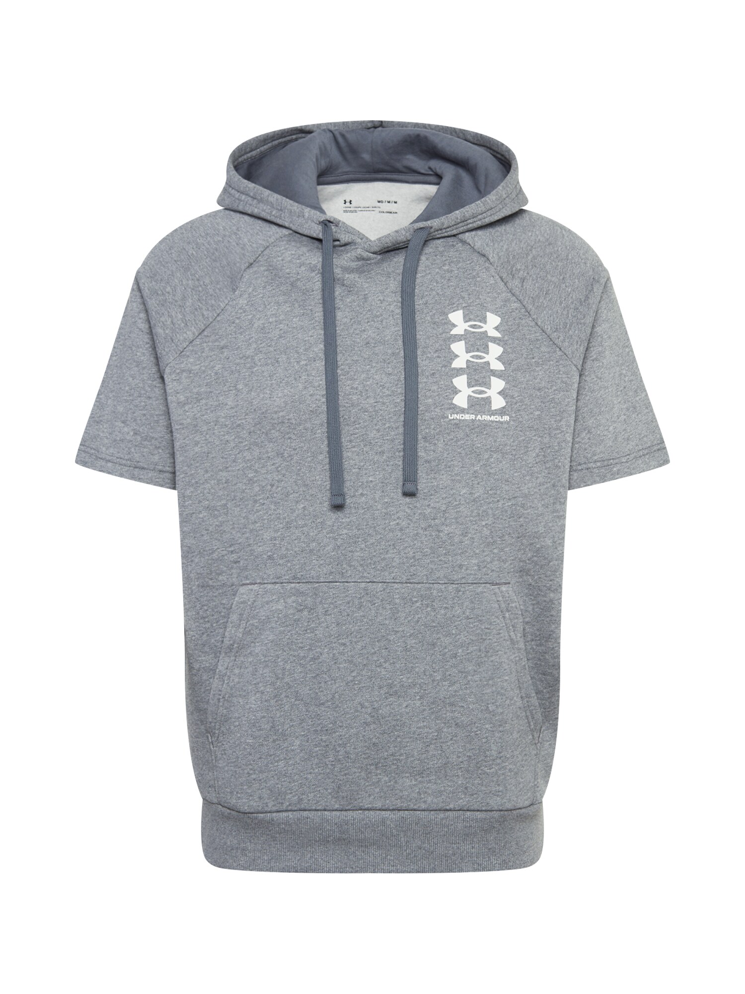 UNDER ARMOUR Sportinio tipo megztinis 'UA Rival'  pilka / balta