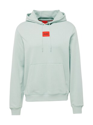 HUGO Sweatshirt ‘Daratschi214’ Mintgroen / Rood / Zwart