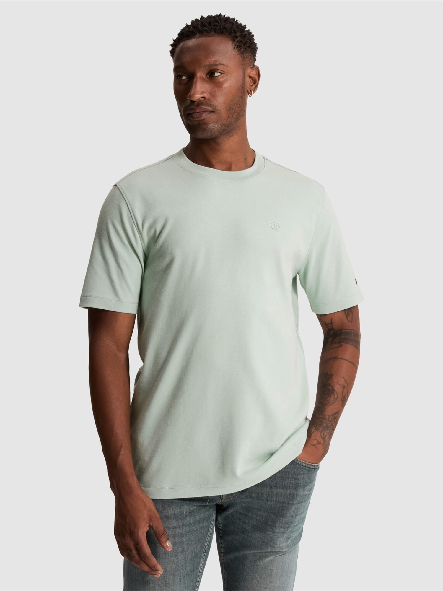 T-shirt 'Regular fit T-shirt in interlock'