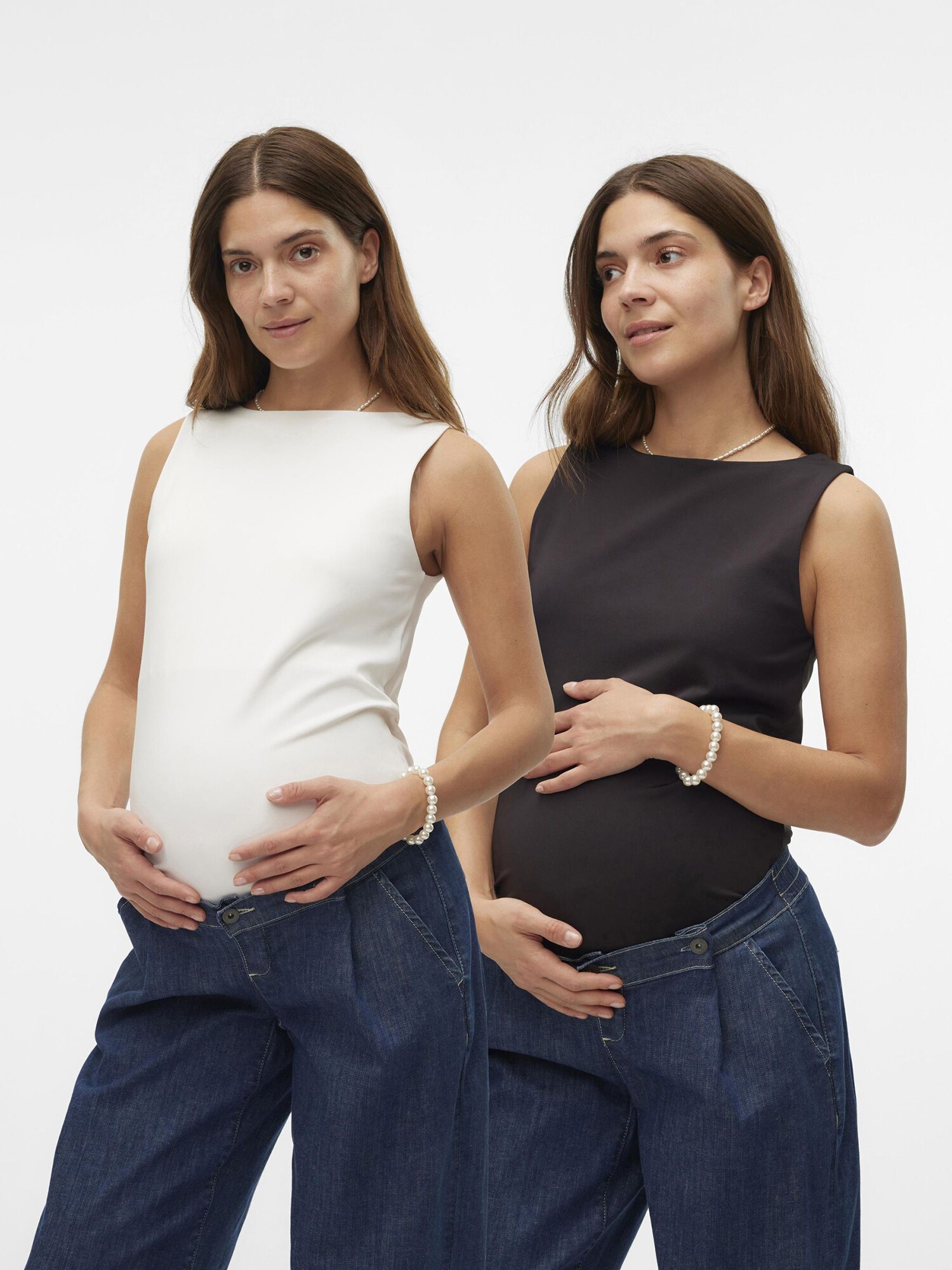 Vero Moda Maternity Top 'MILLION'  fekete / fehér termék 2. képe