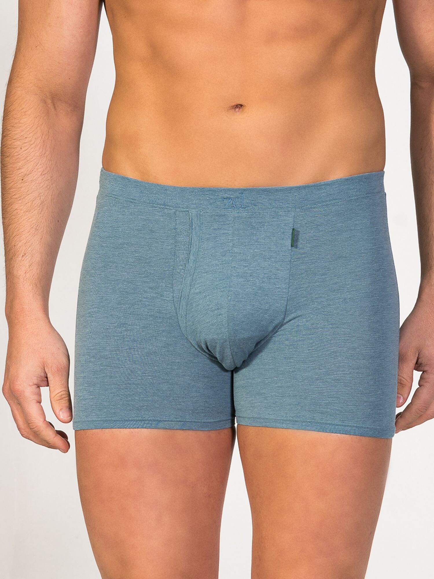 zd ZERO DEFECTS Calzoncillo boxer 'Heracles Soy fiber' azul denim