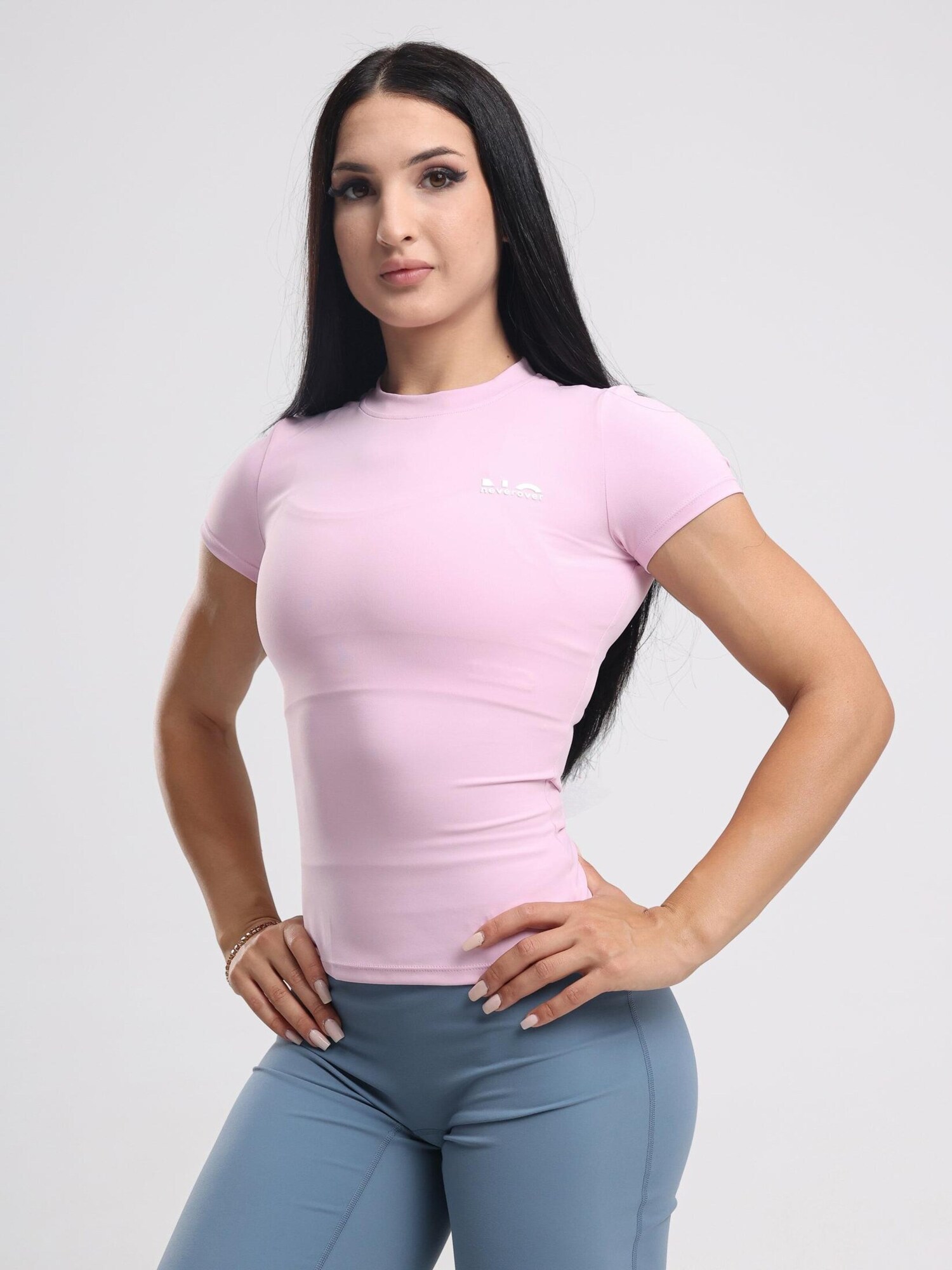 neverover Top deportivo  rosa