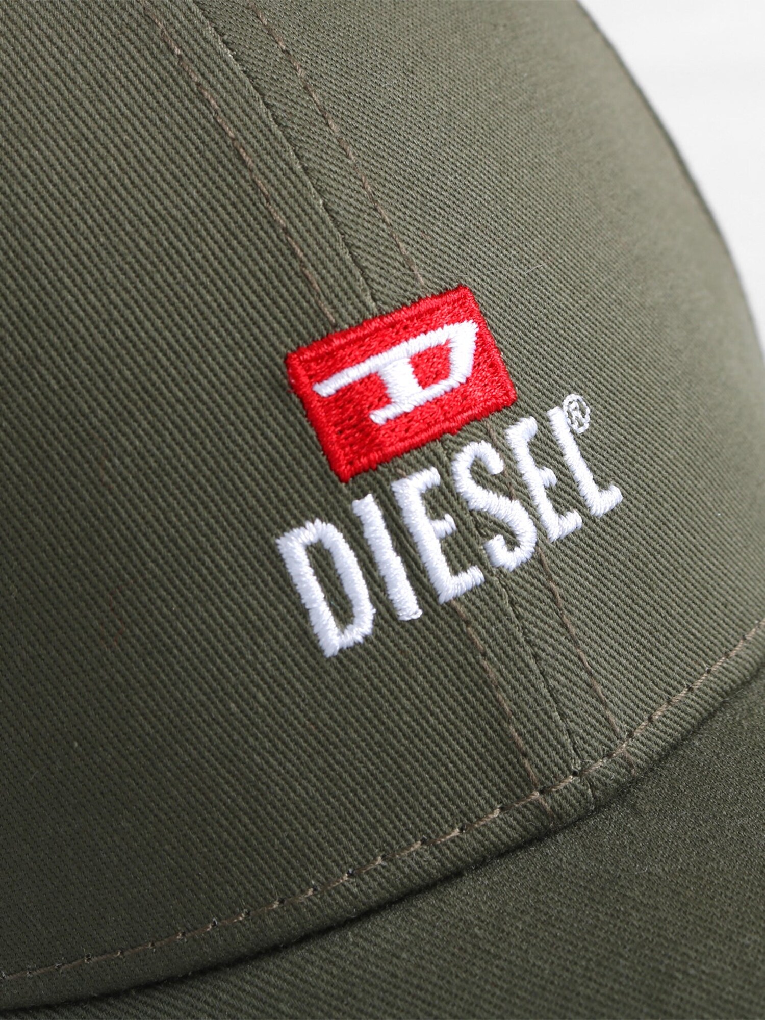 DIESEL Gorra 'NEW-D-LOGO-OUT'  oliva – imagen 3