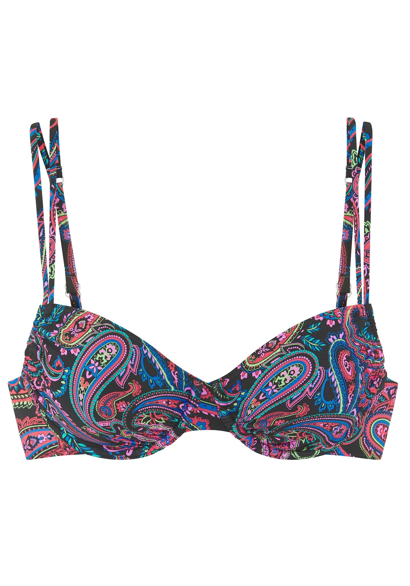 VENICE BEACH Sutien costum de baie  albastru / roz / roșu / negru