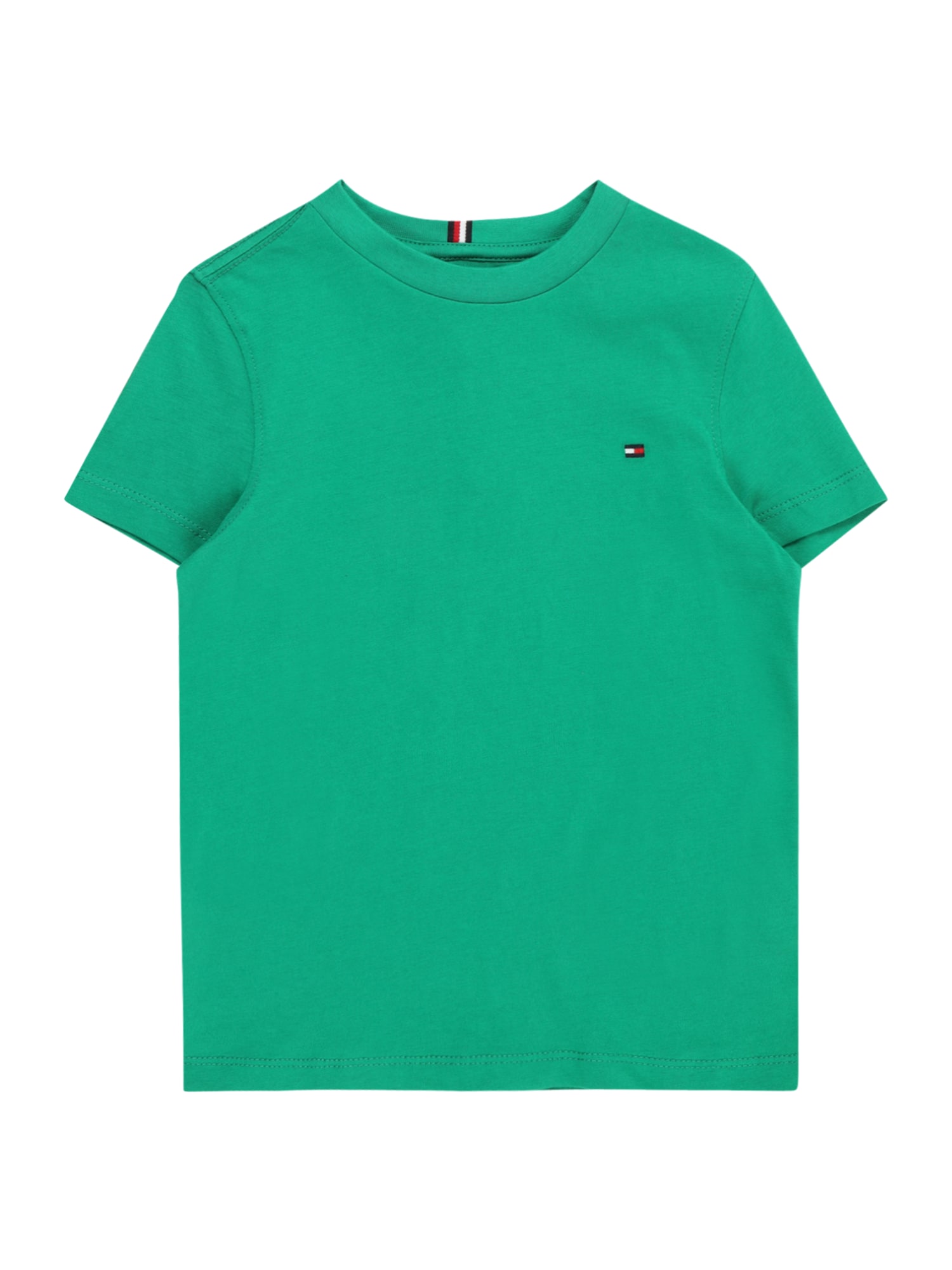 TOMMY HILFIGER Marškinėliai 'ESSENTIAL' tamsiai mėlyna jūros spalva / žalia / raudona / balta