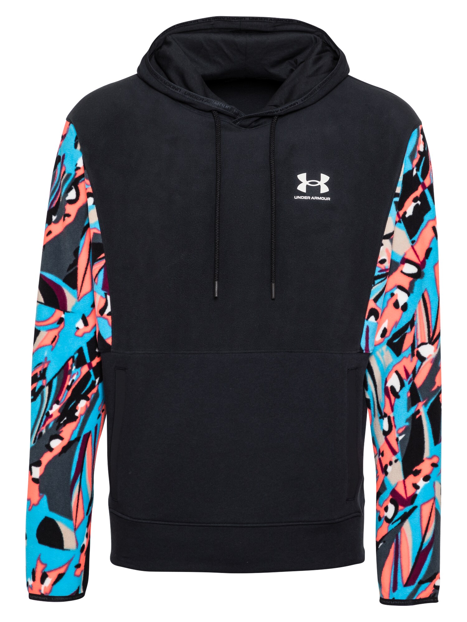 UNDER ARMOUR Sportinio tipo megztinis  juoda / balta / turkio spalva / lašišų spalva / tamsiai pilka
