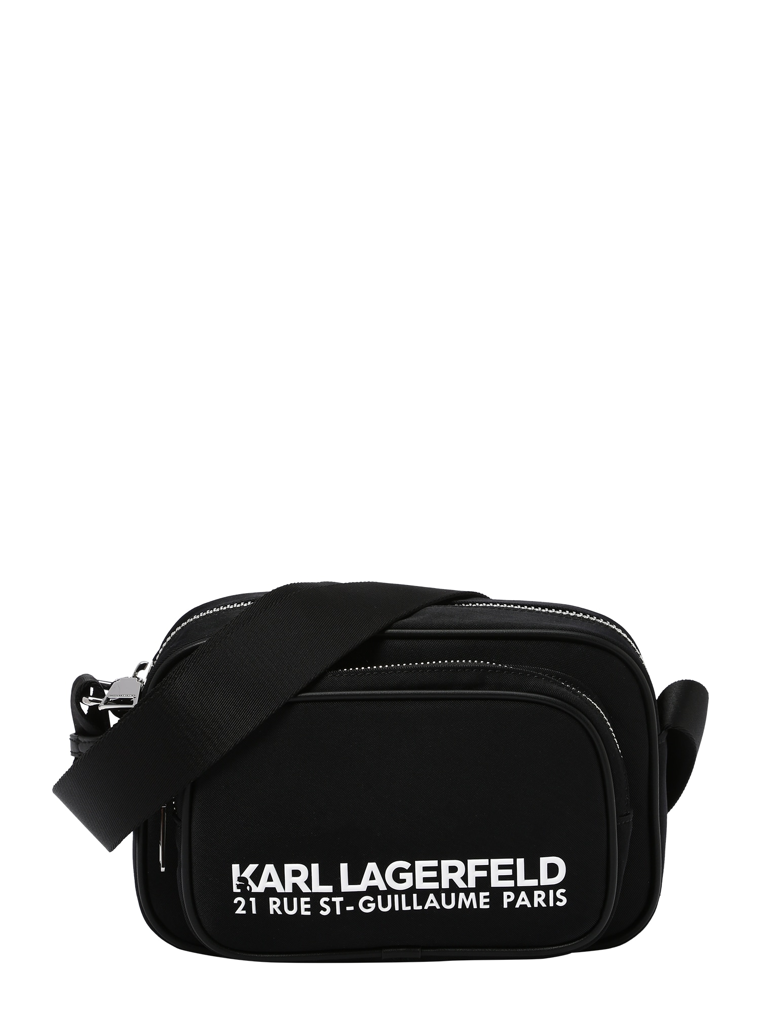 Karl Lagerfeld Torba preko ramena  crna / bijela