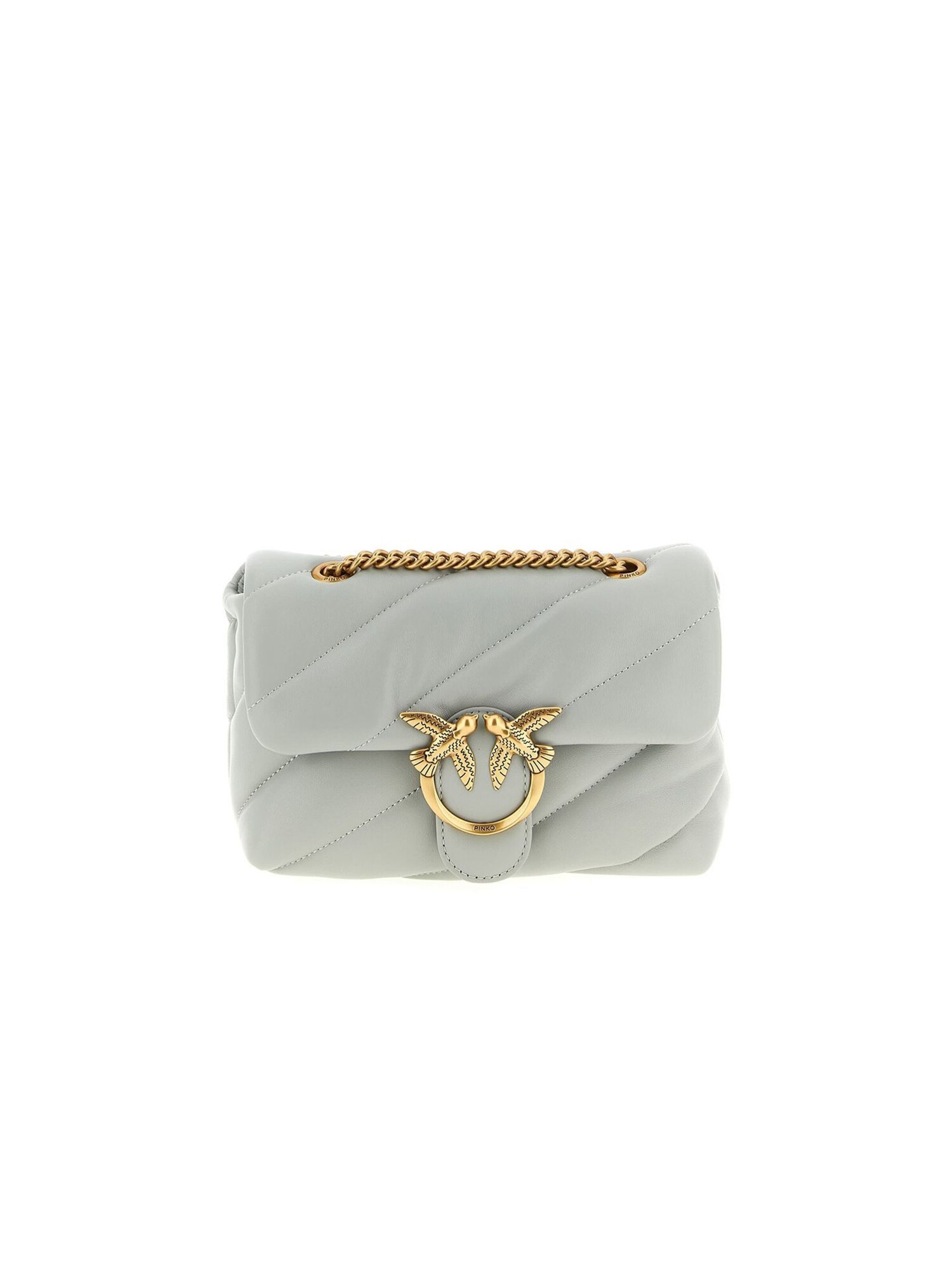 PINKO Bolso de hombro 'Mini Love Puff Crossbody Bag'  gris