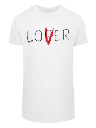 F4NT4STIC Shirt ‘IT Loser Lover’ Rood / Zwart / Wit