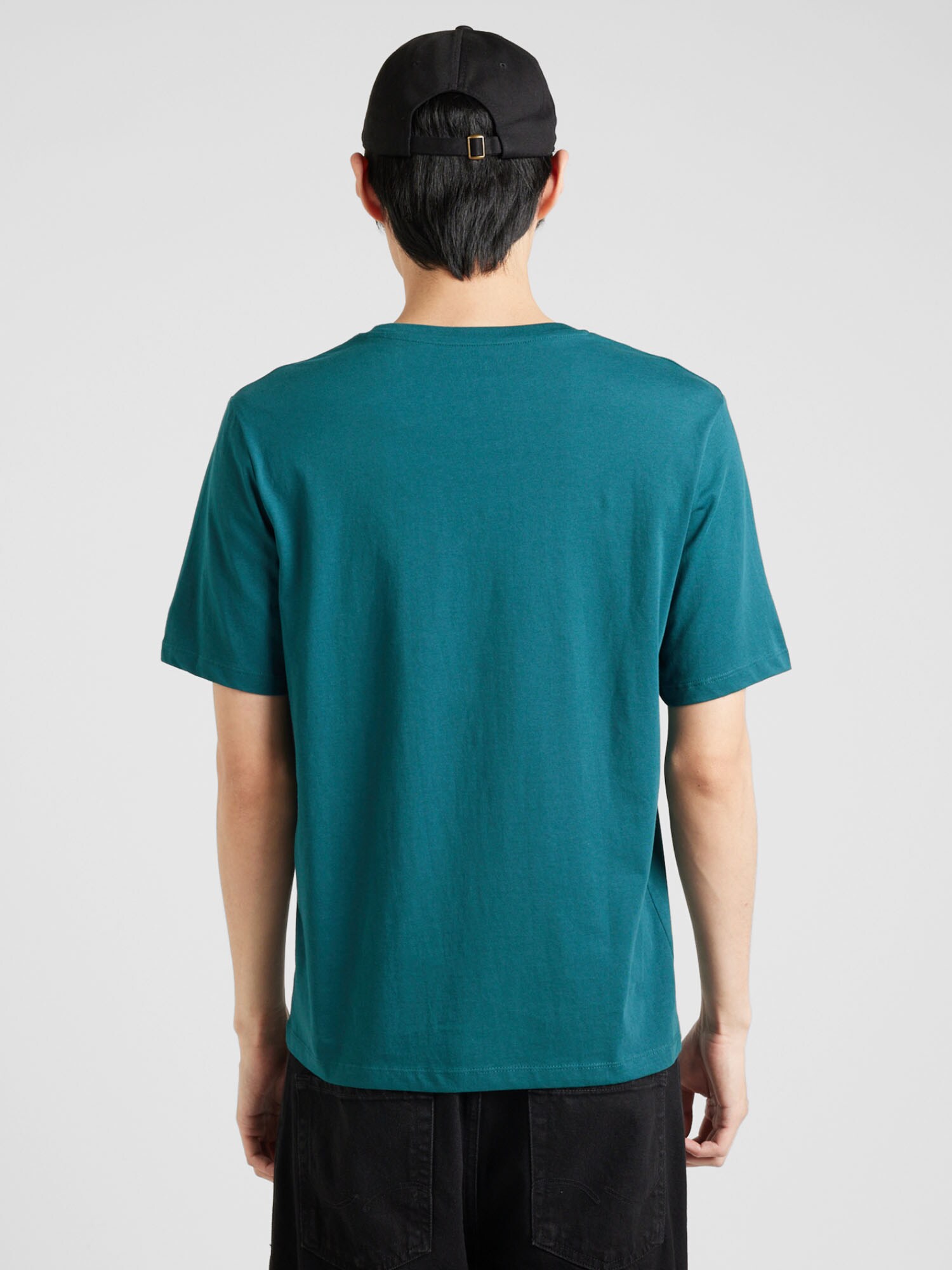 JACK & JONES Póló  benzin / narancs / fehér termék 2. képe