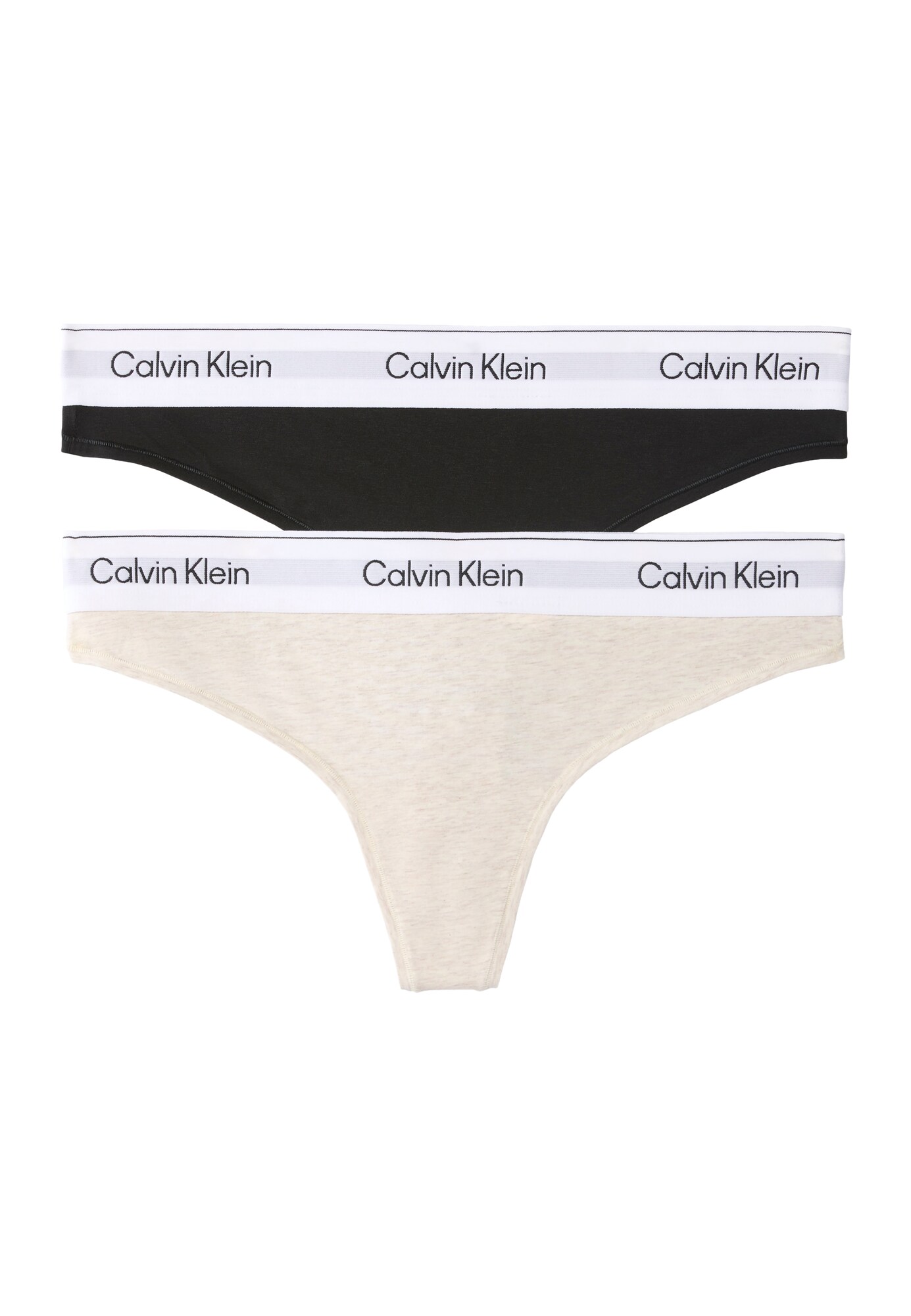 Calvin Klein Underwear Tanga bej amestecat / negru / alb