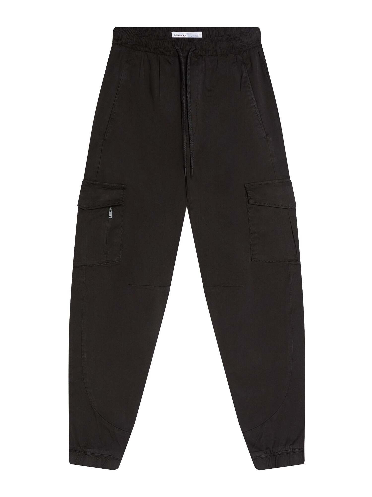 Bershka Pantaloni cu buzunare  negru