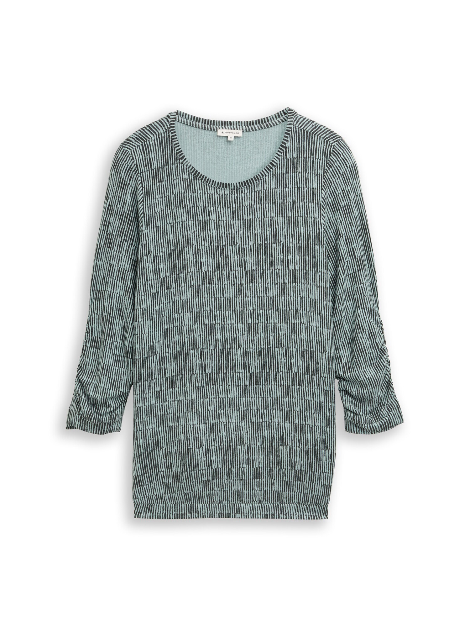 Tom Tailor Women + Tricou  verde mentă / negru