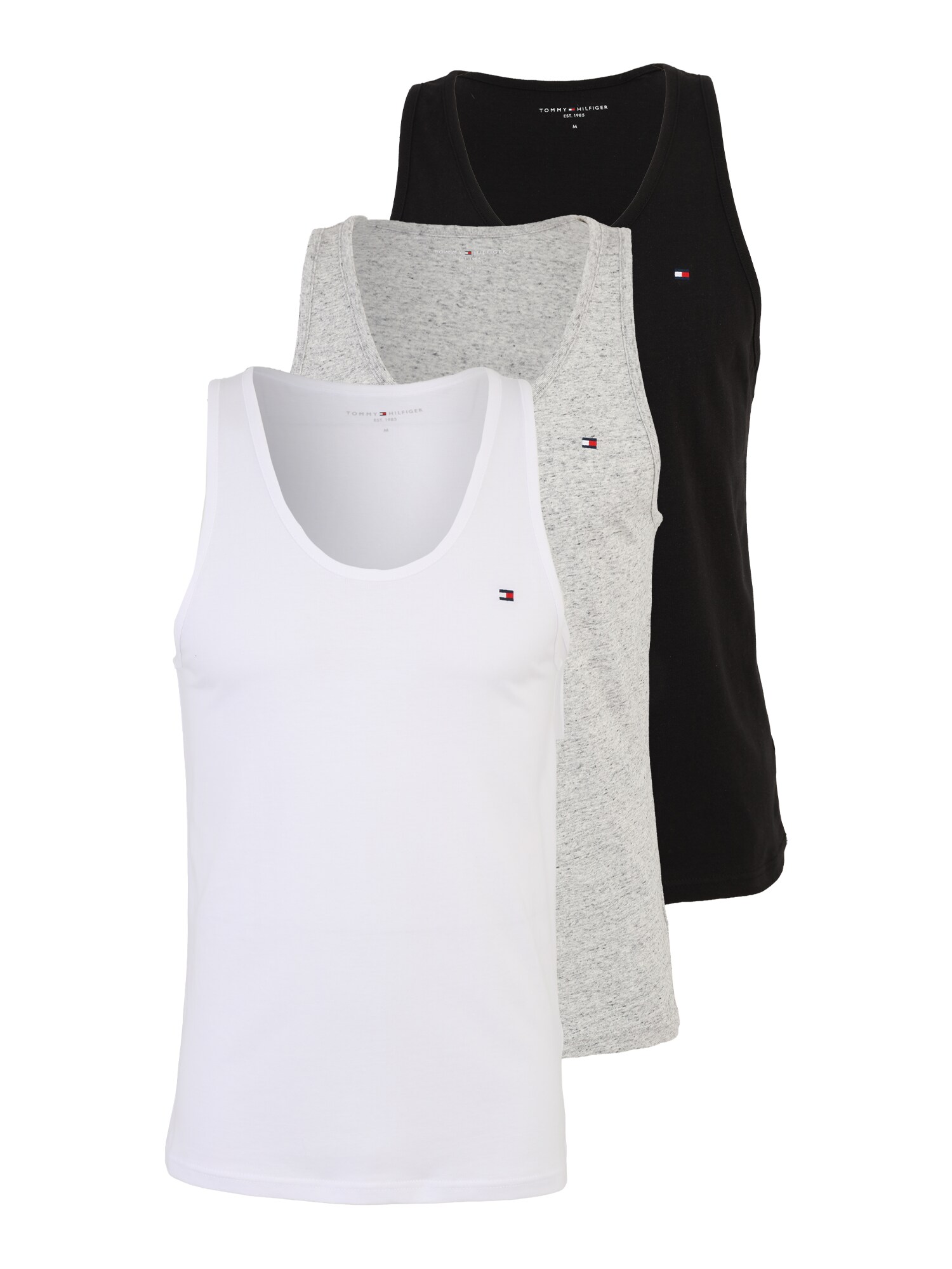 Tommy Hilfiger Underwear Maiou  gri deschis / negru / alb