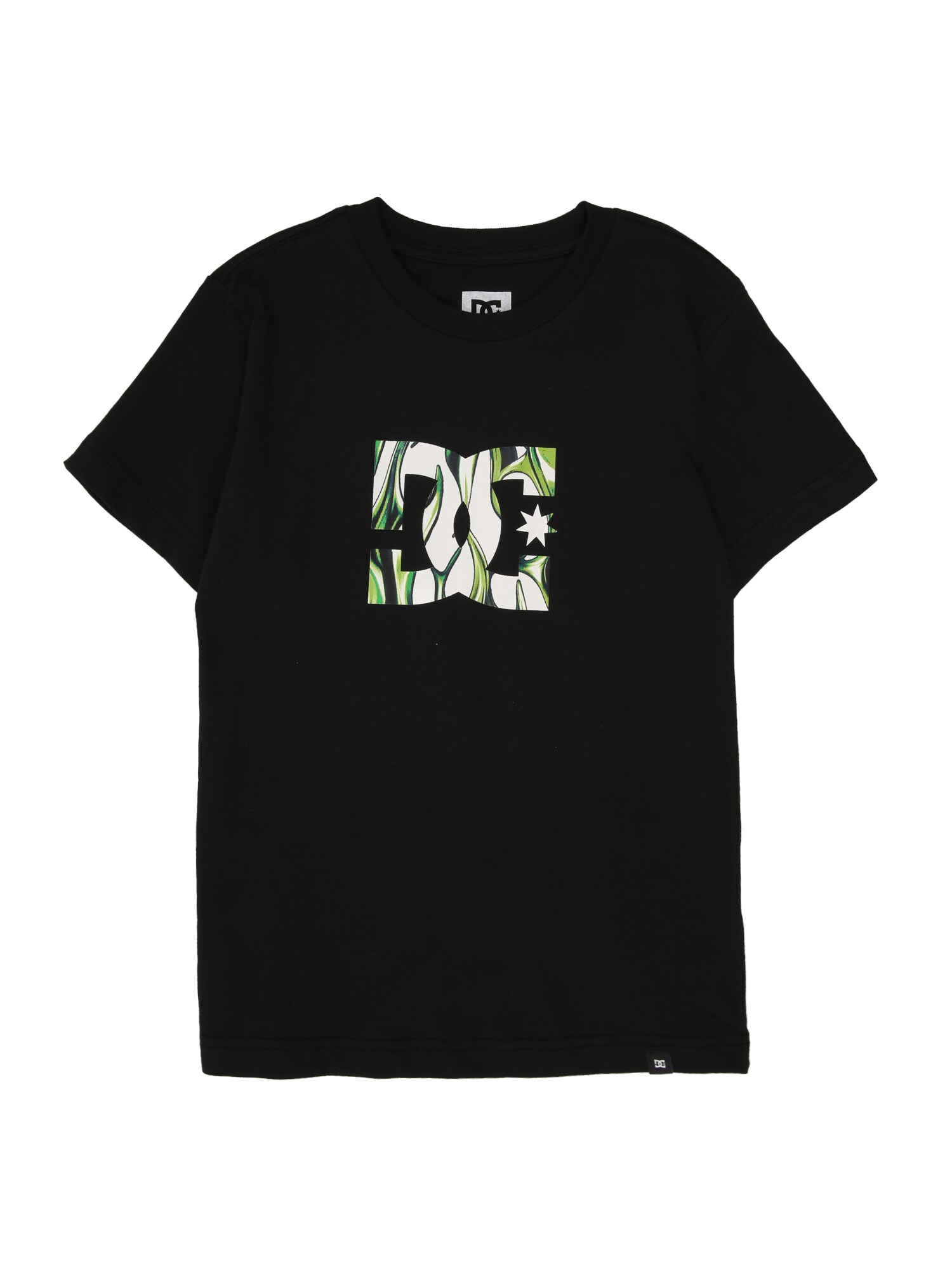 DC Shoes Funkčné tričko  zelená / jablková / čierna / biela