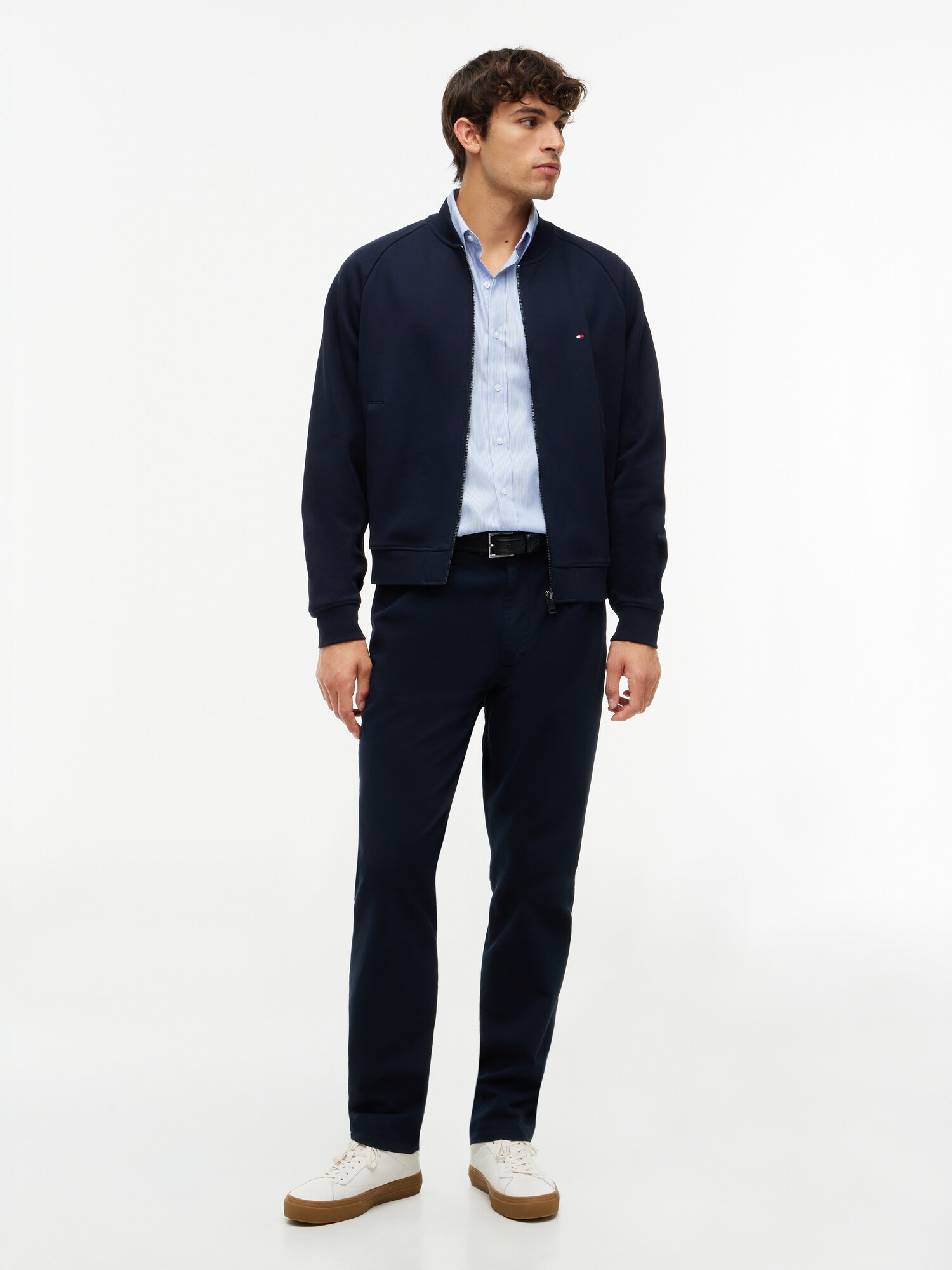 TOMMY HILFIGER Sudadera con cremallera 'ESSENTIAL' azul oscuro – imagen 4