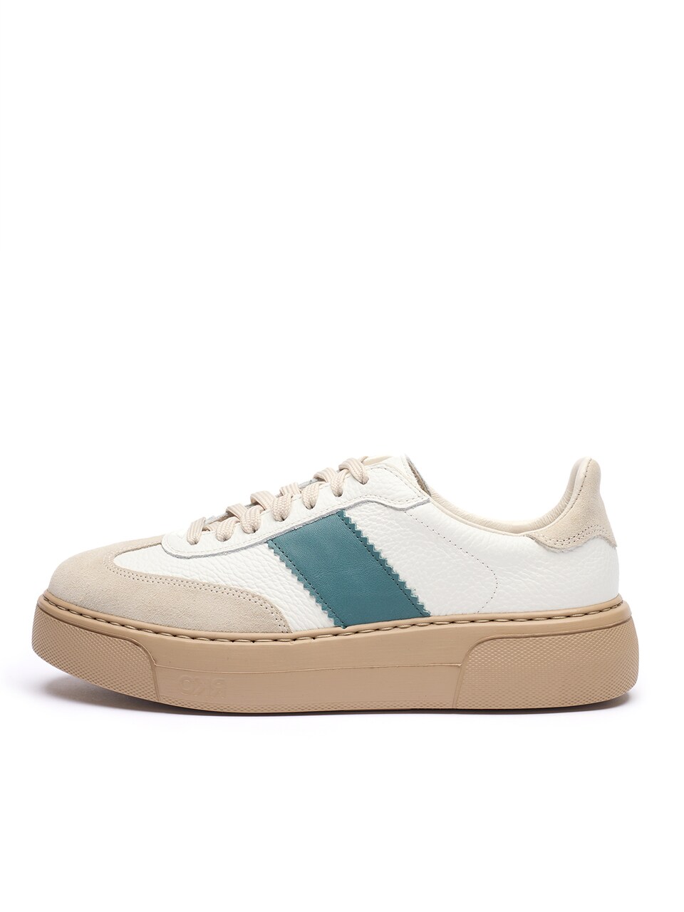 Låg sneaker beige / jade