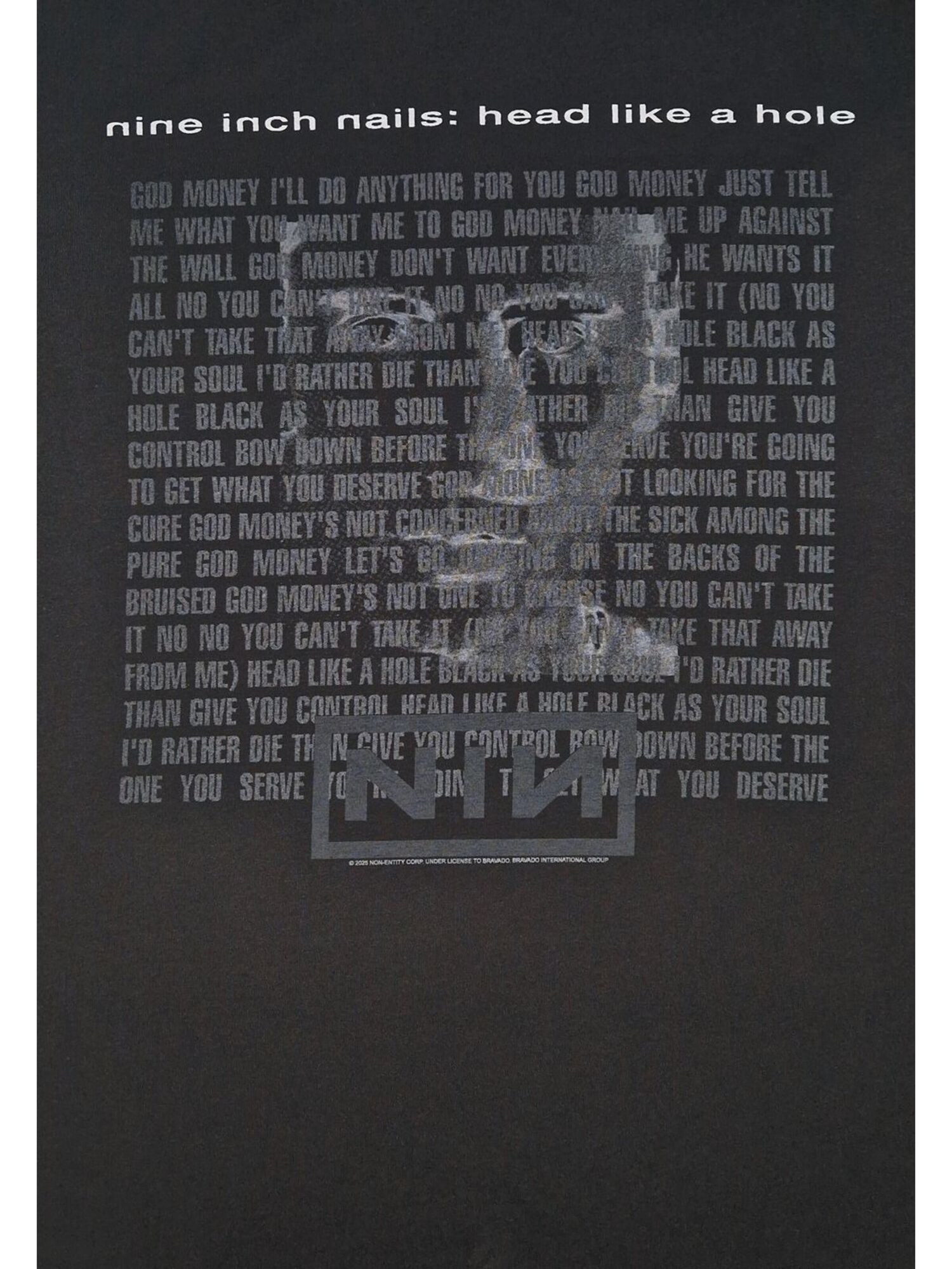 NINE INCH NAILS Camiseta 'Nine Inch Nails Head Like a Hole T-Shirt' negro – imagen 3