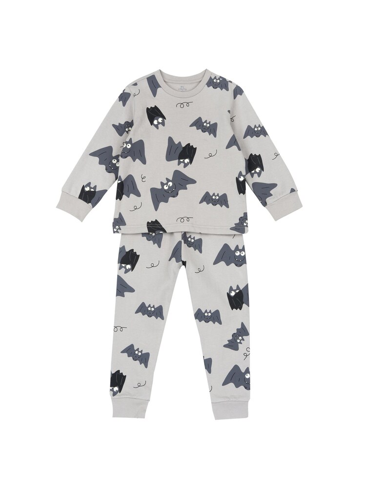 Chicco Schlafanzug Jungen Größe 104 grau / basaltgrau / schwarz / weiß