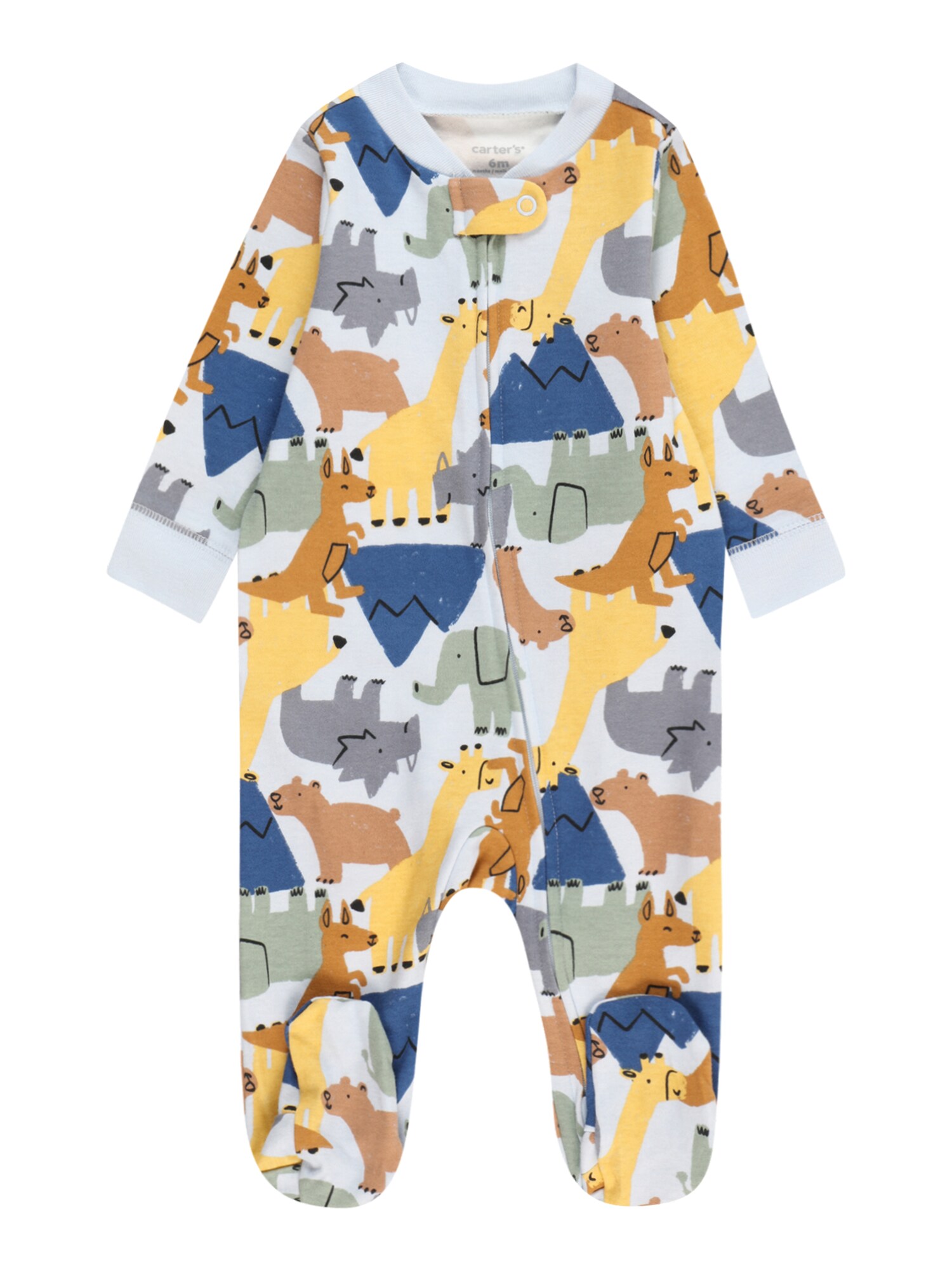 Carter's Комплект пижама  морскосиньо / лимоненожълто / пастелно зелено / пастелнолилаво