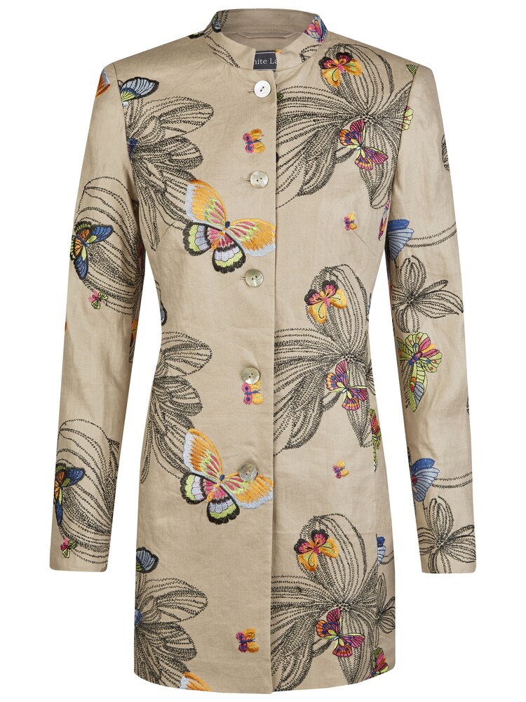 White Label Blazer Damen Größe 38 beige / mischfarben