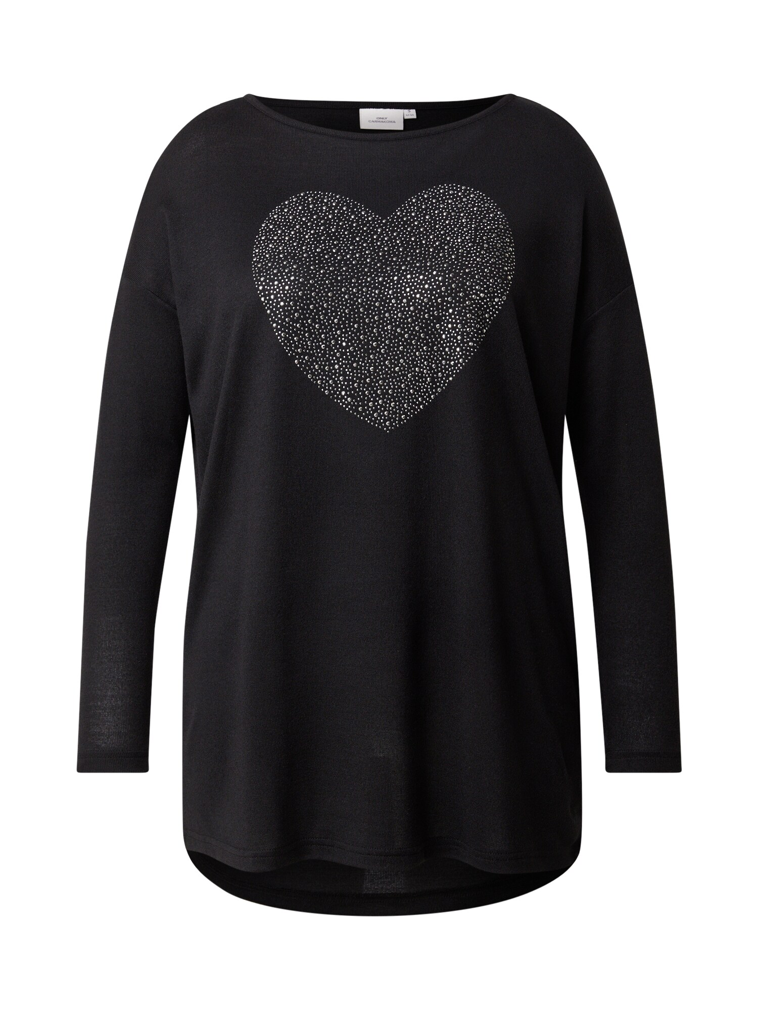 ONLY Carmakoma Tricou CARMALBA  negru / argintiu